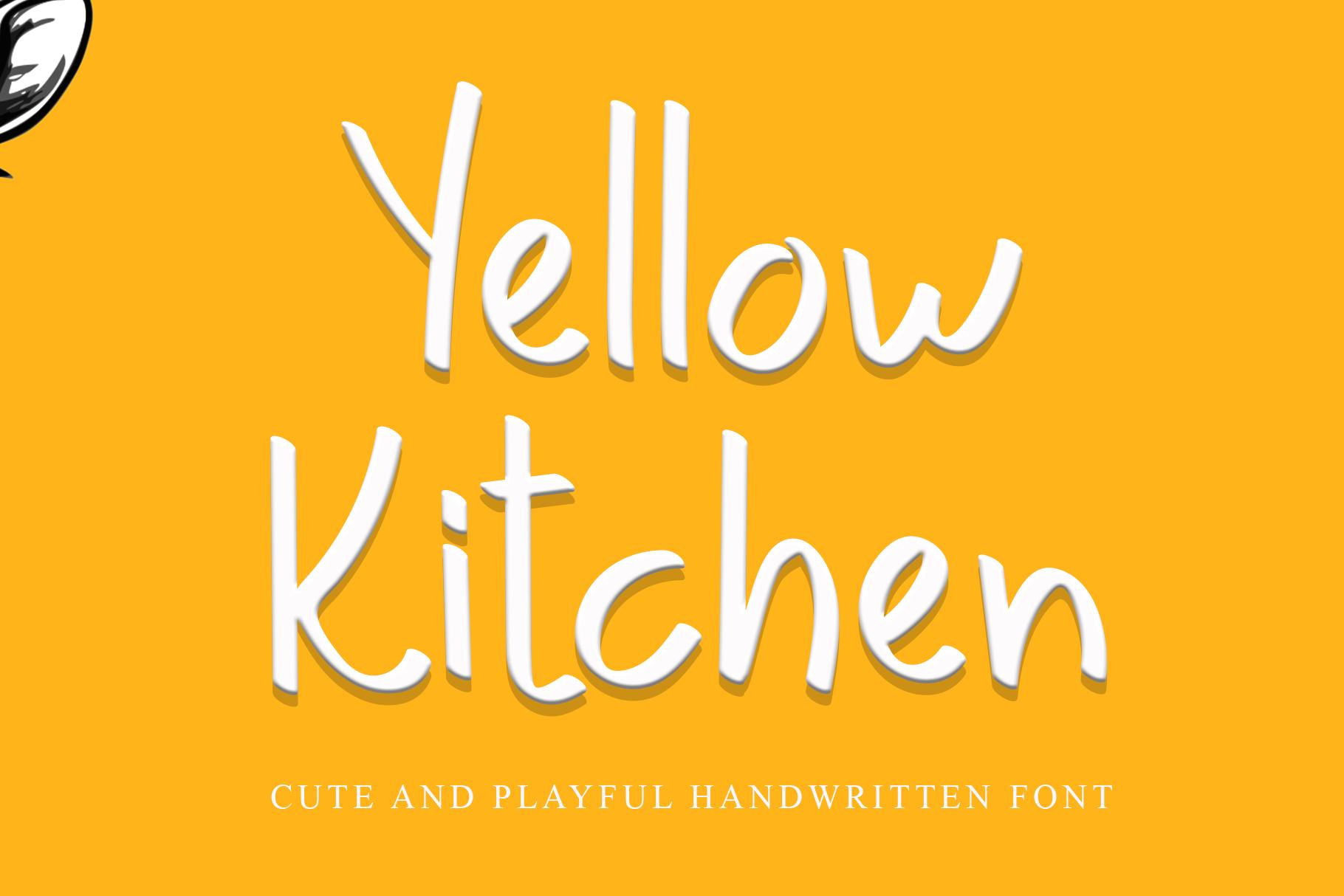 Yellow Kitchen Font