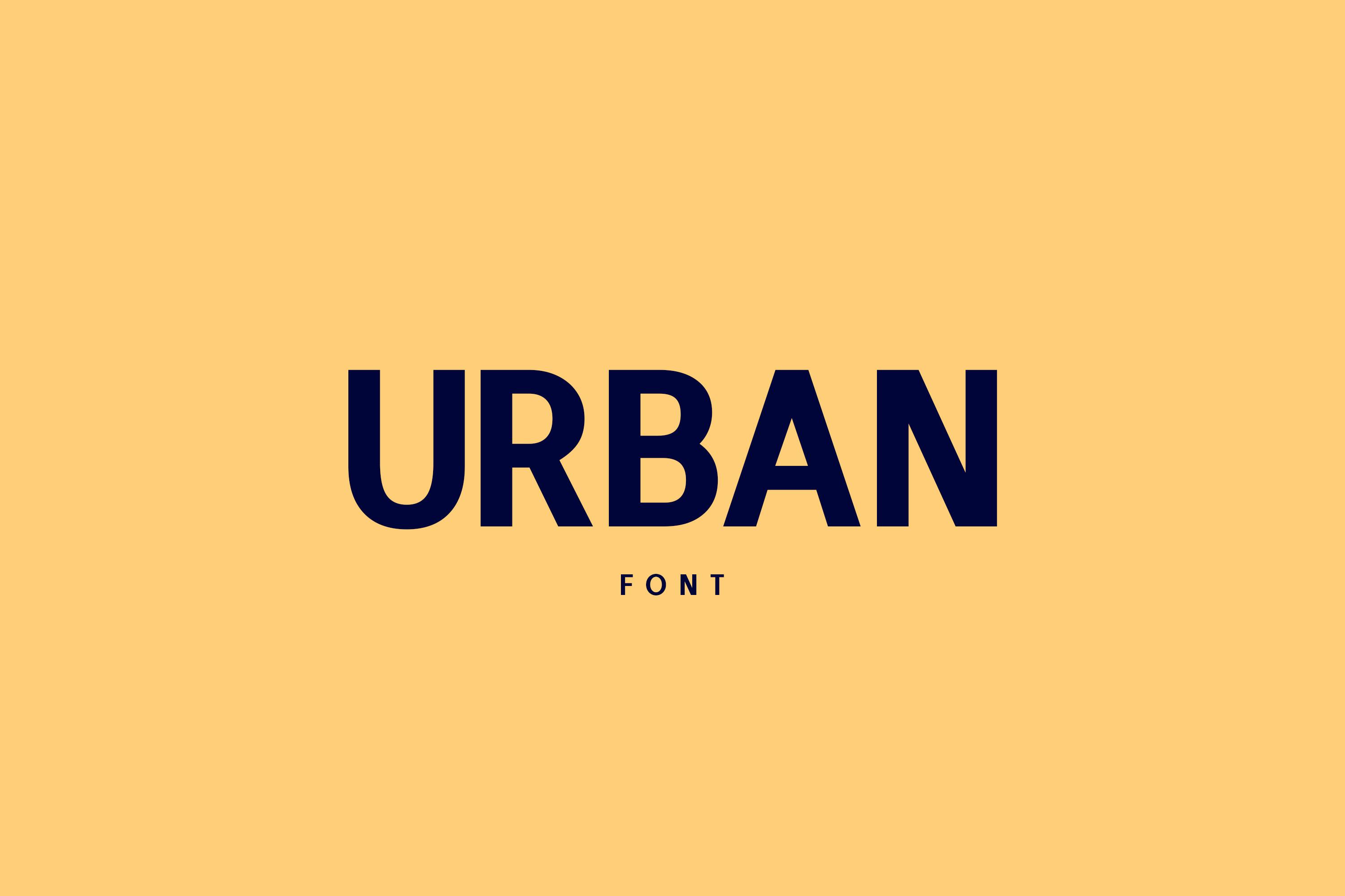 Urban Font