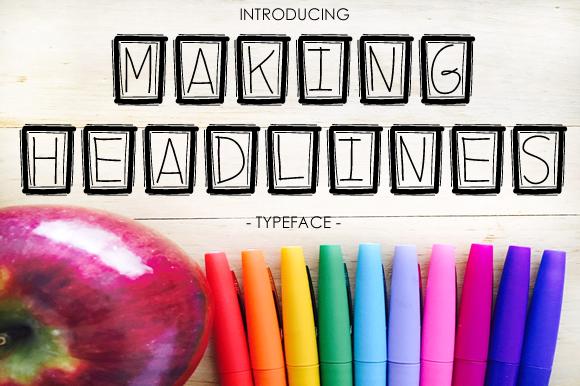 Making Headlines Font