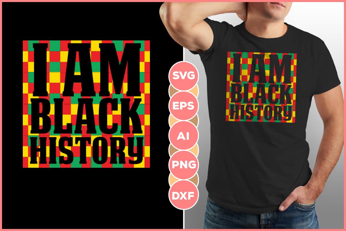 I Am Black History Design Lover Graphic