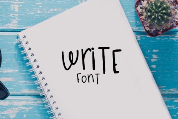 Write Font