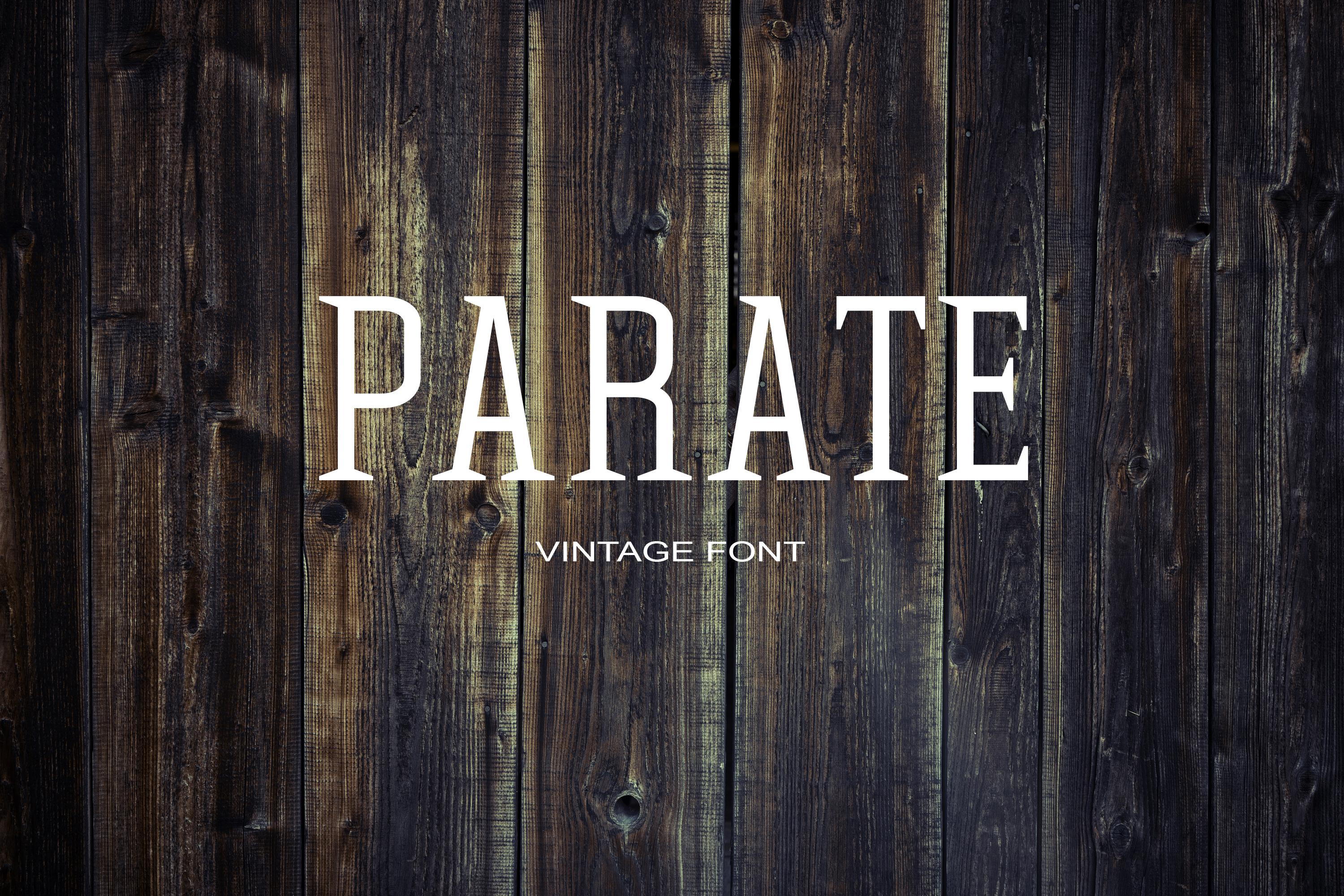 Parate Font