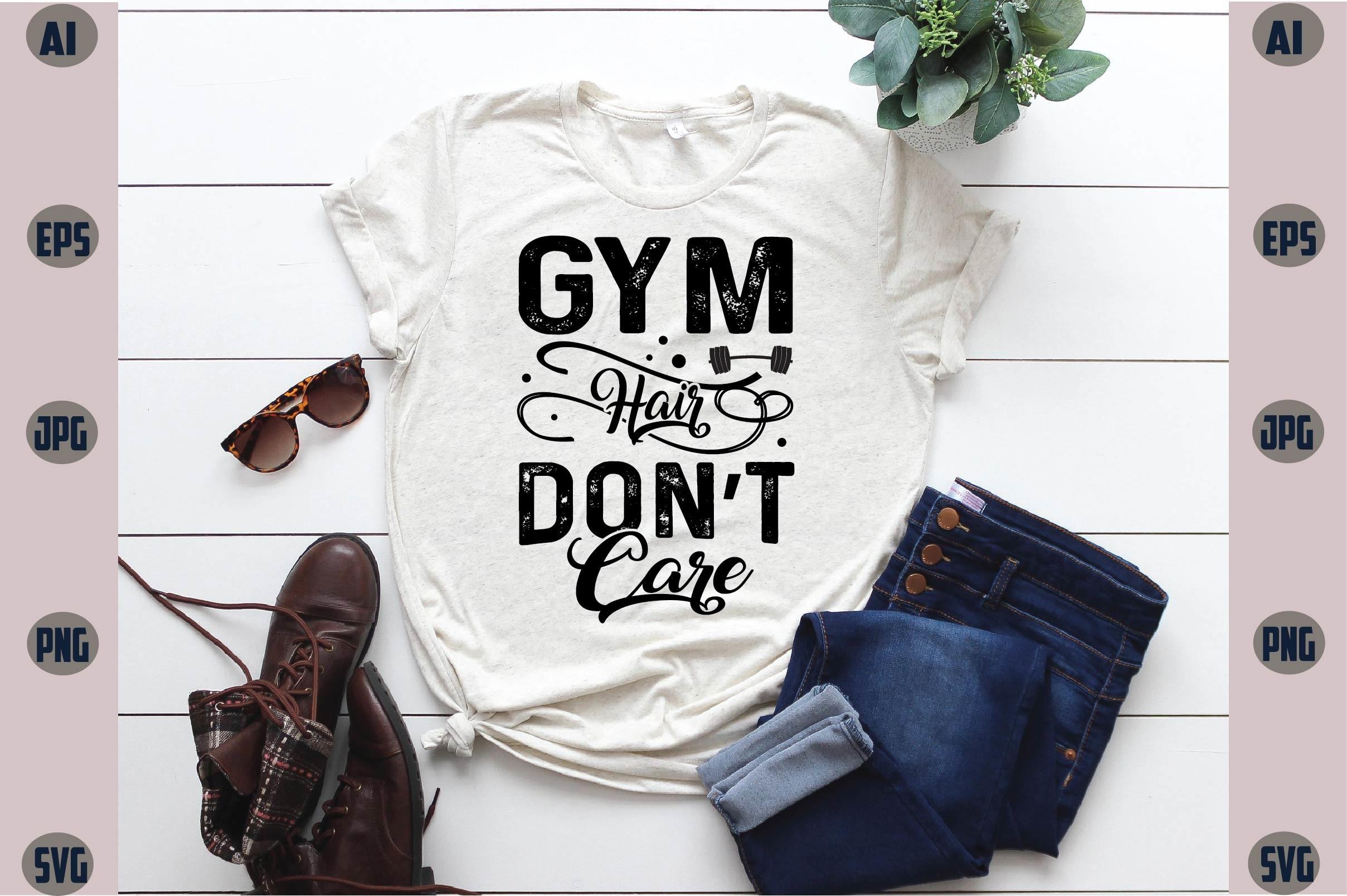 Gym Workout Fitness Typography T Shirt