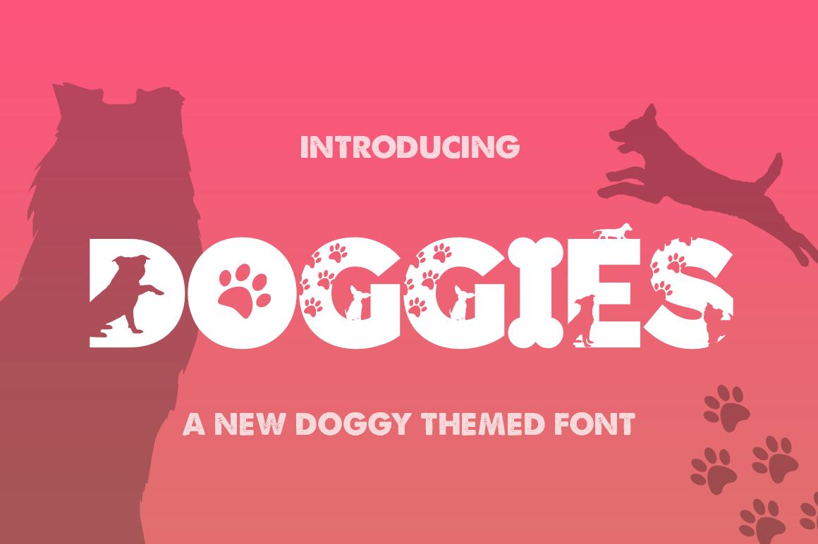 Doggies Silhouette Font