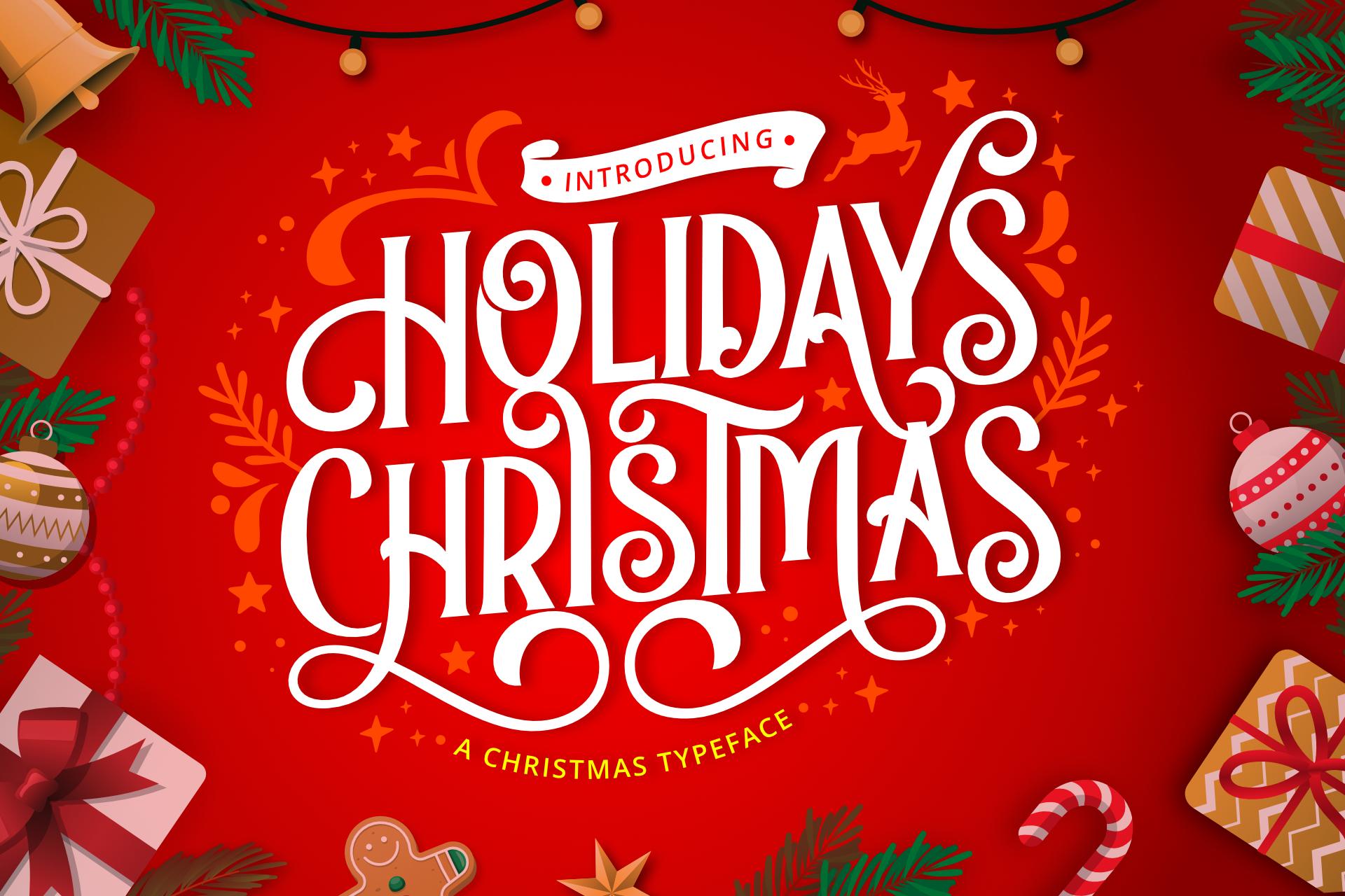 Holidays Christmas Font