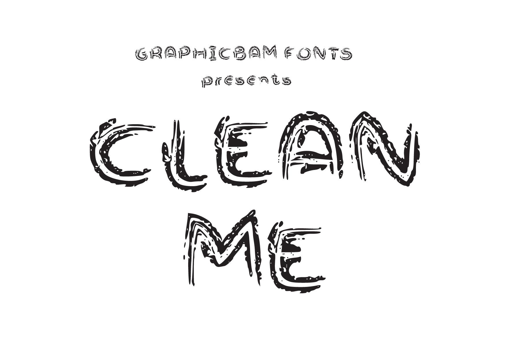 Clean Me Font