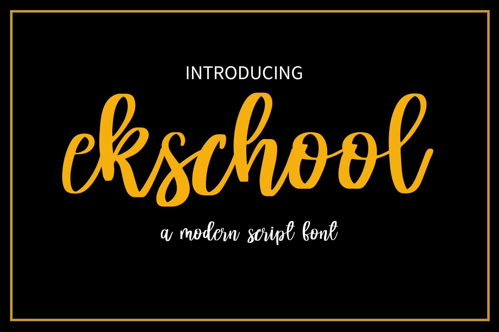 Ekschool Font