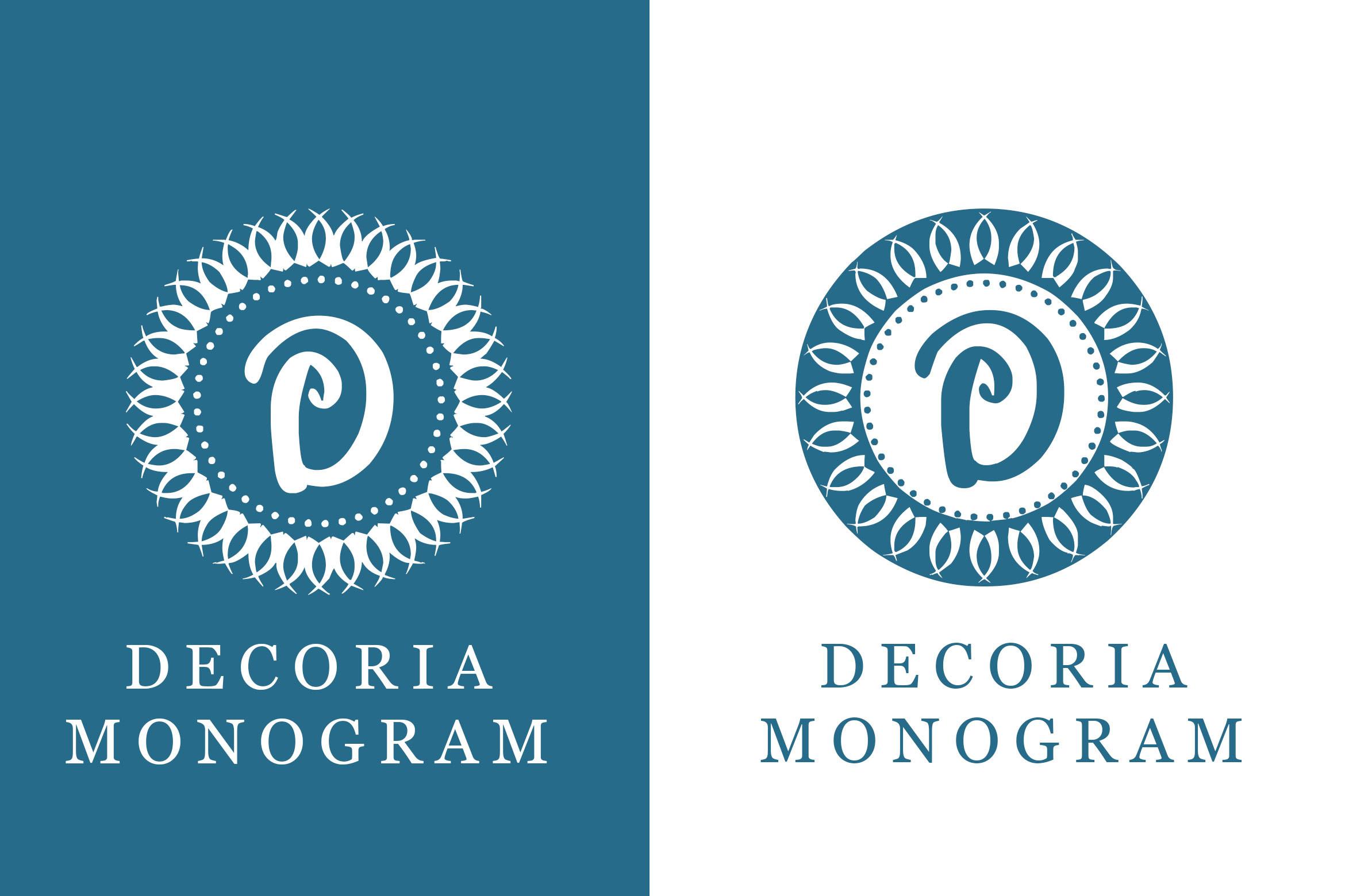 Decoria Monogram Font