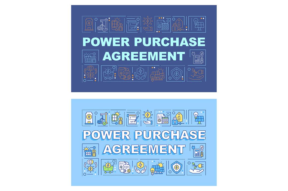 Power Purchase Agreement Banner Set