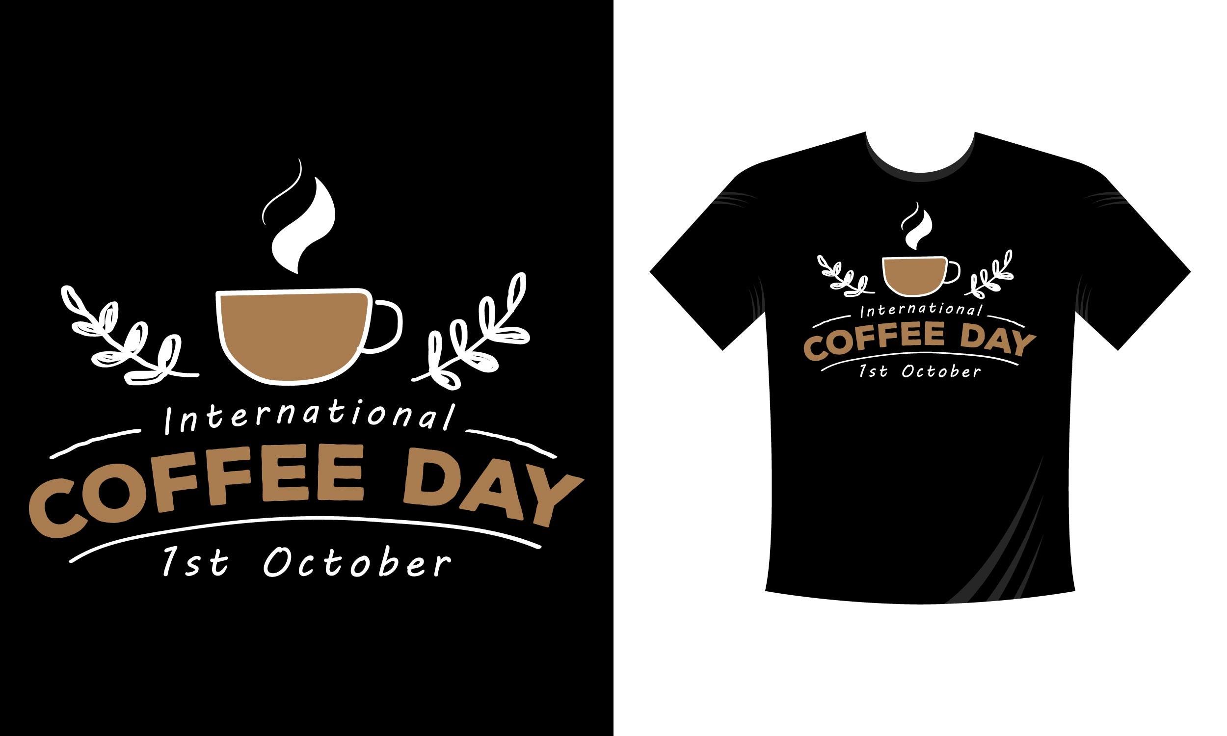 International Coffee Day T-Shirt Design