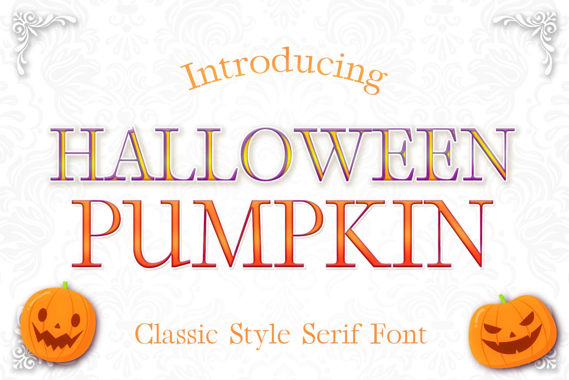 Halloween Pumpkin Font