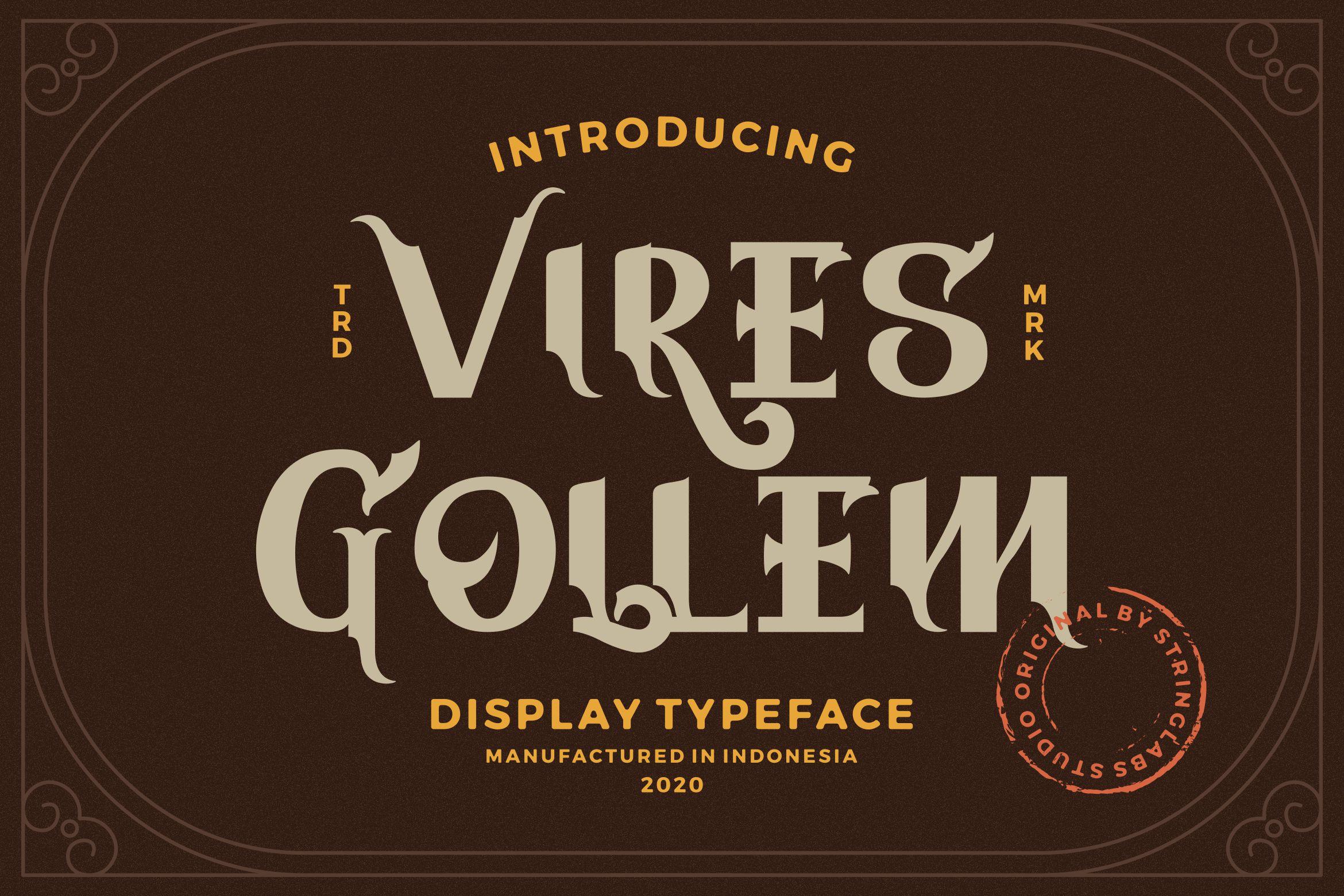 Vires Gollem Font