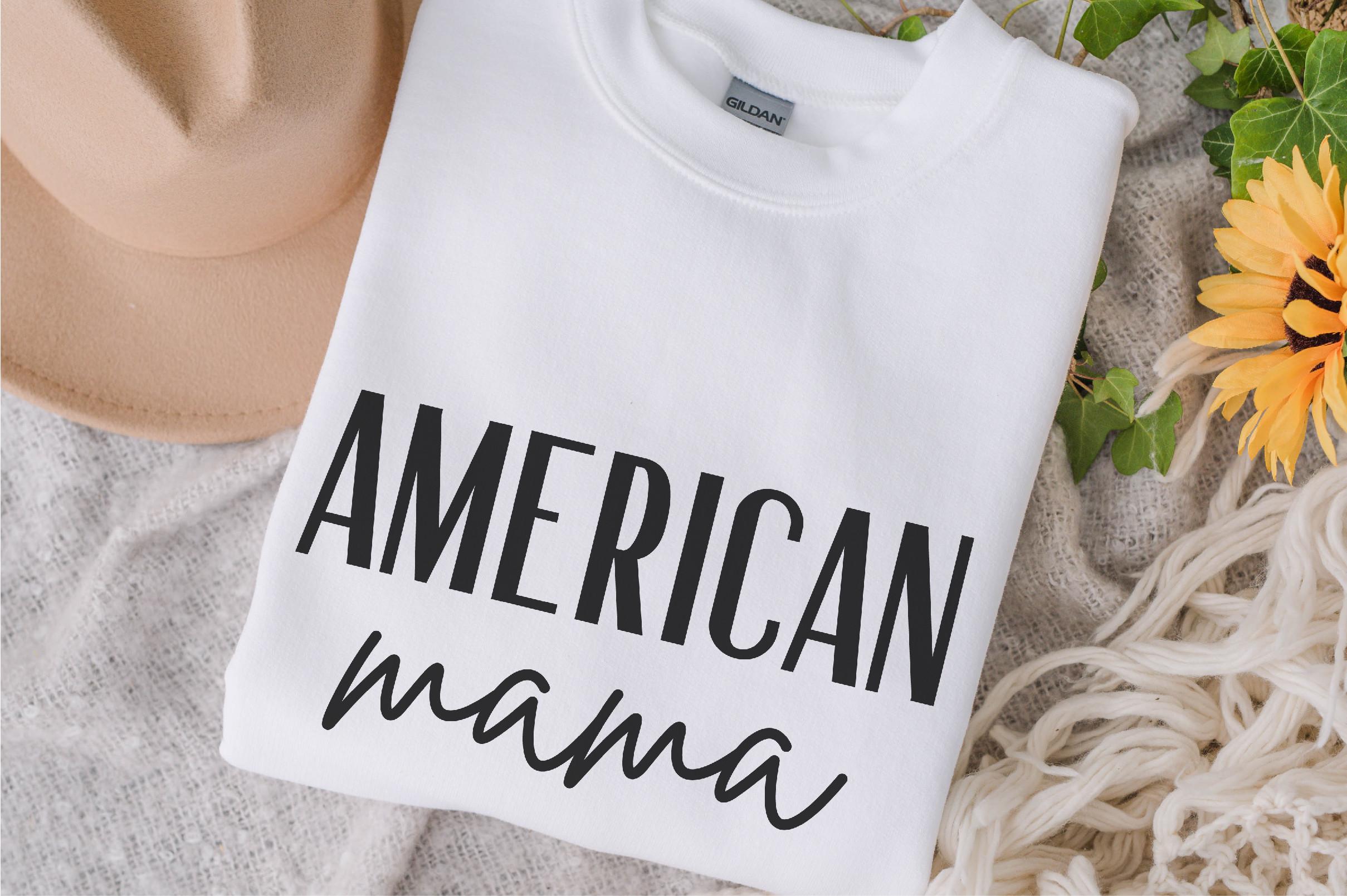 American Mama Svg, Patriotic Svg Design