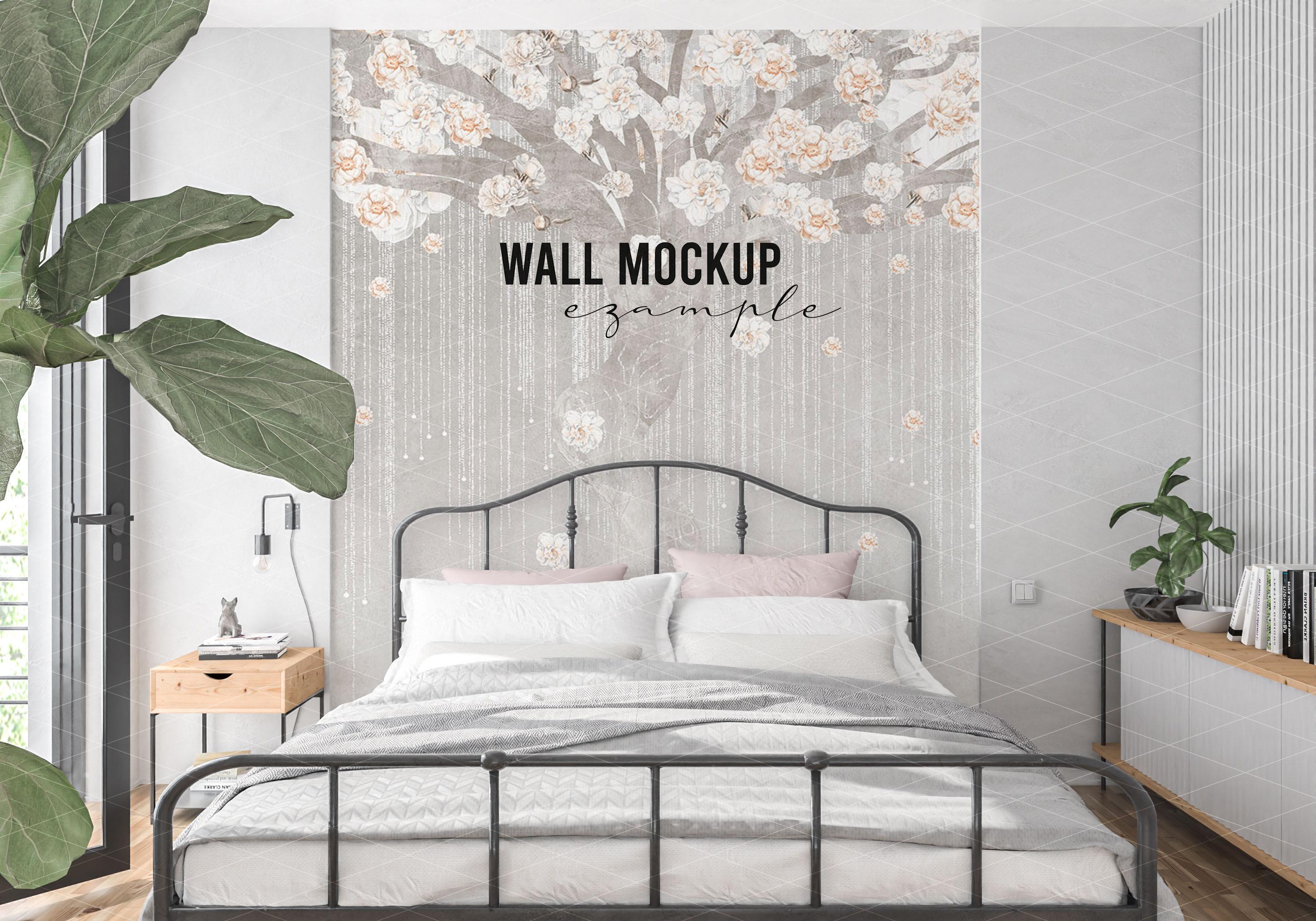 Wall Mockup Wallpaper Mockup Bedroom