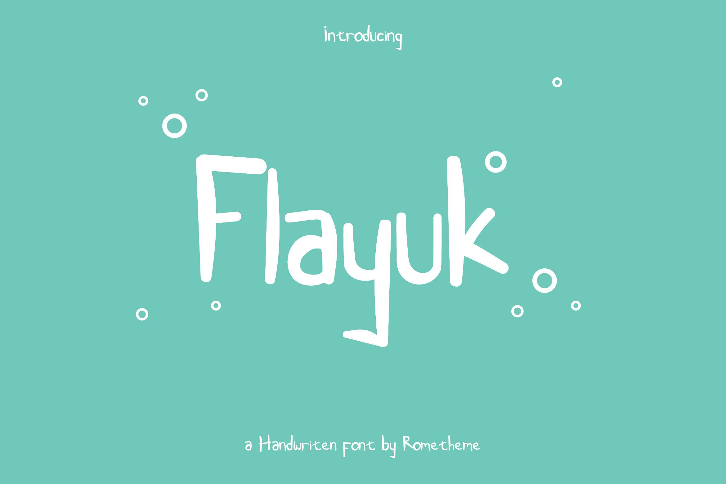 Flayuk Font