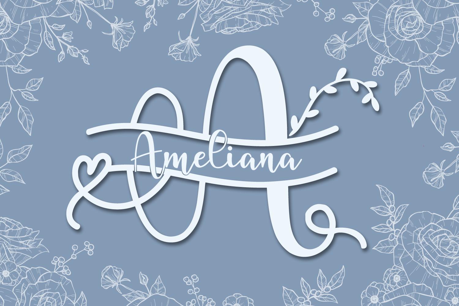 Ameliana Monogram Font