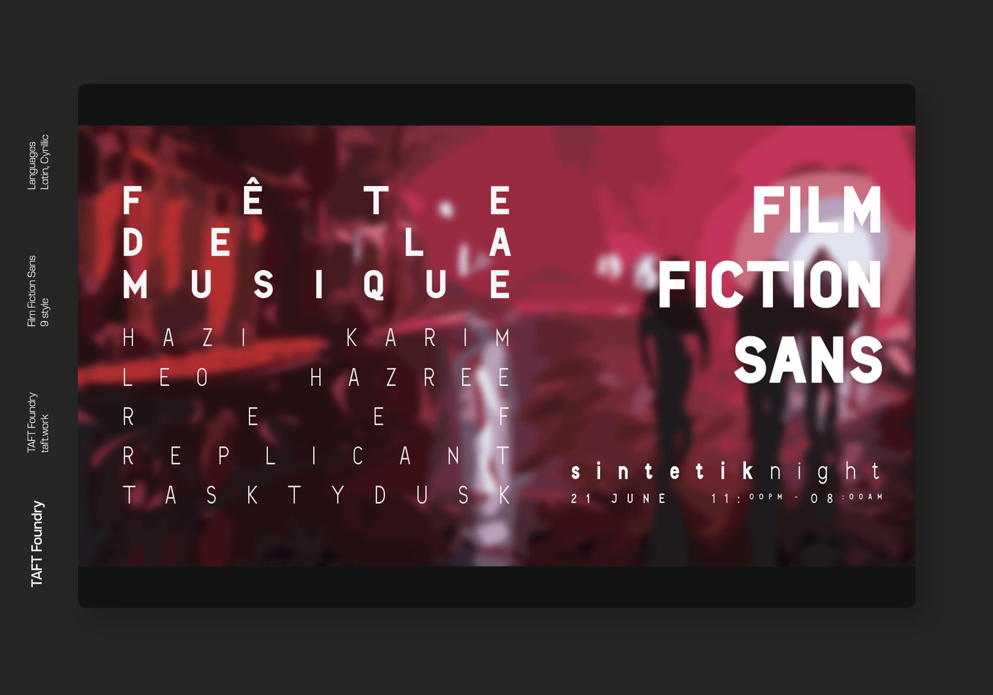 Film Fiction Font