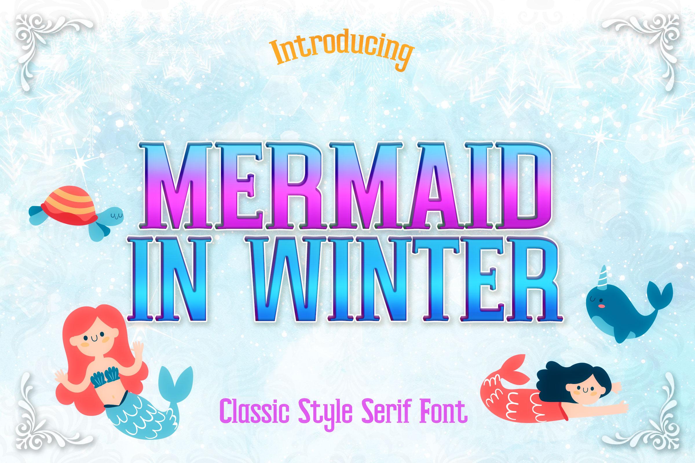 Mermaid in Winter Font