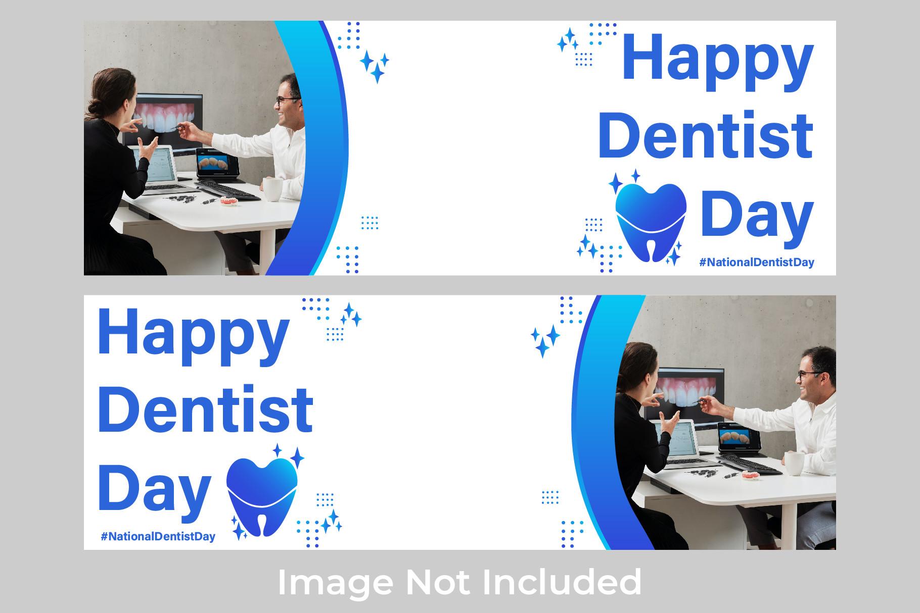 National Dentist Day  Banner Template