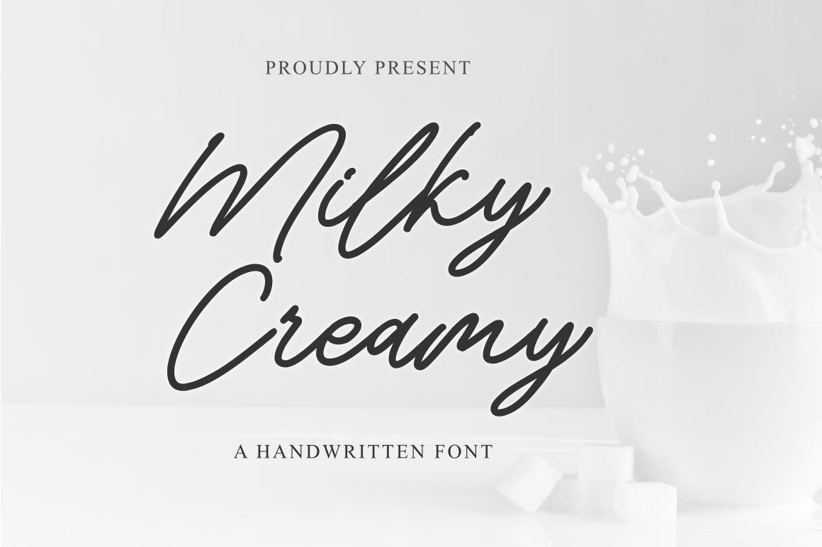 Milky Creamy Font