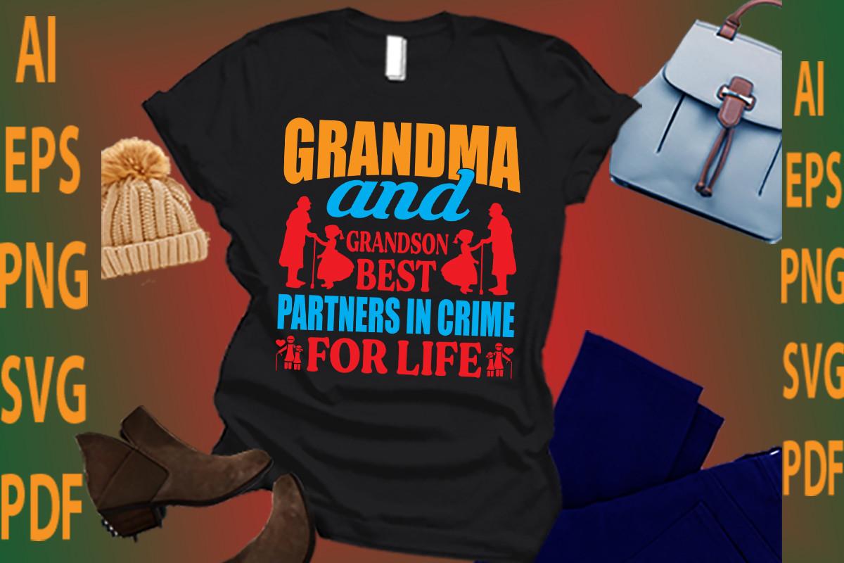 World Grandma and Grandson Best Partners