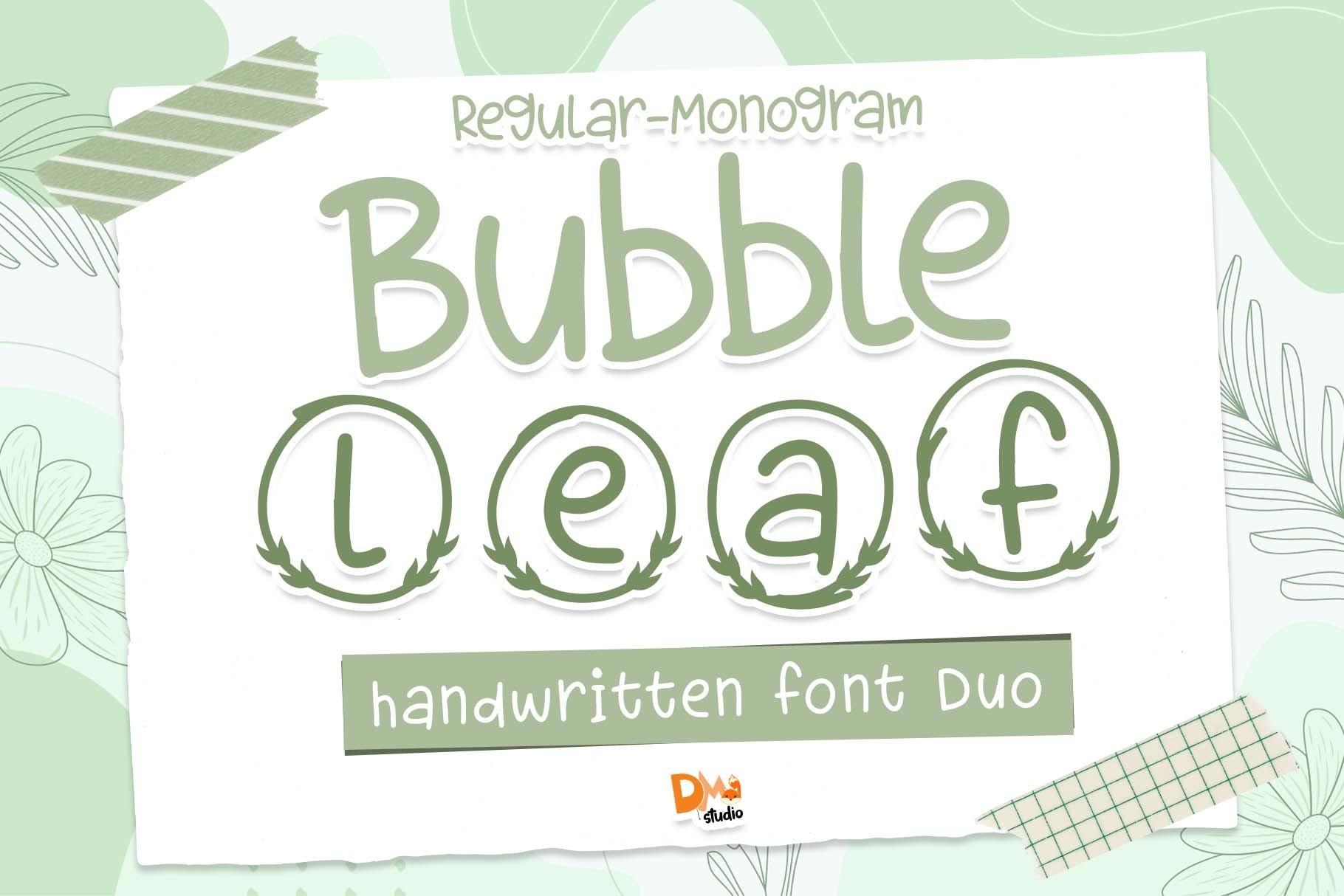 Bubble Leaf Font