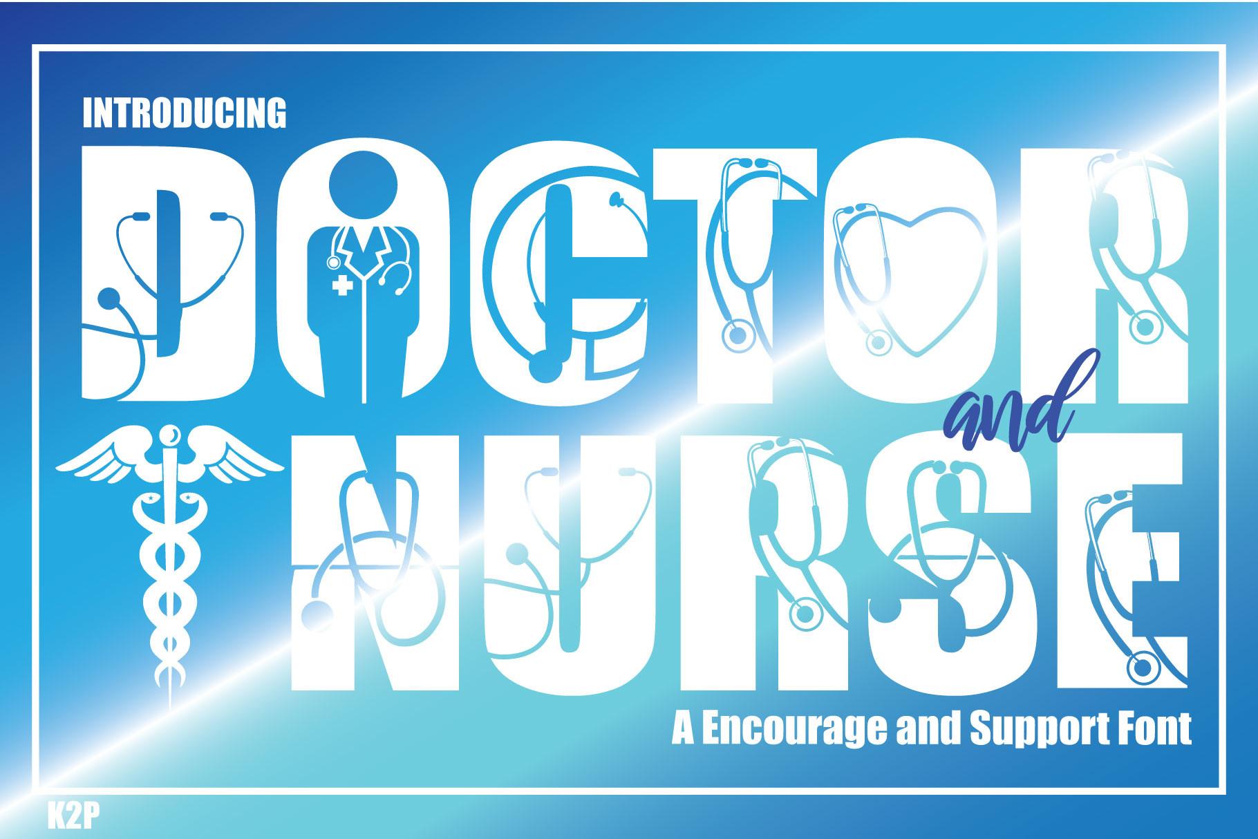 Doctor and Nurse Font