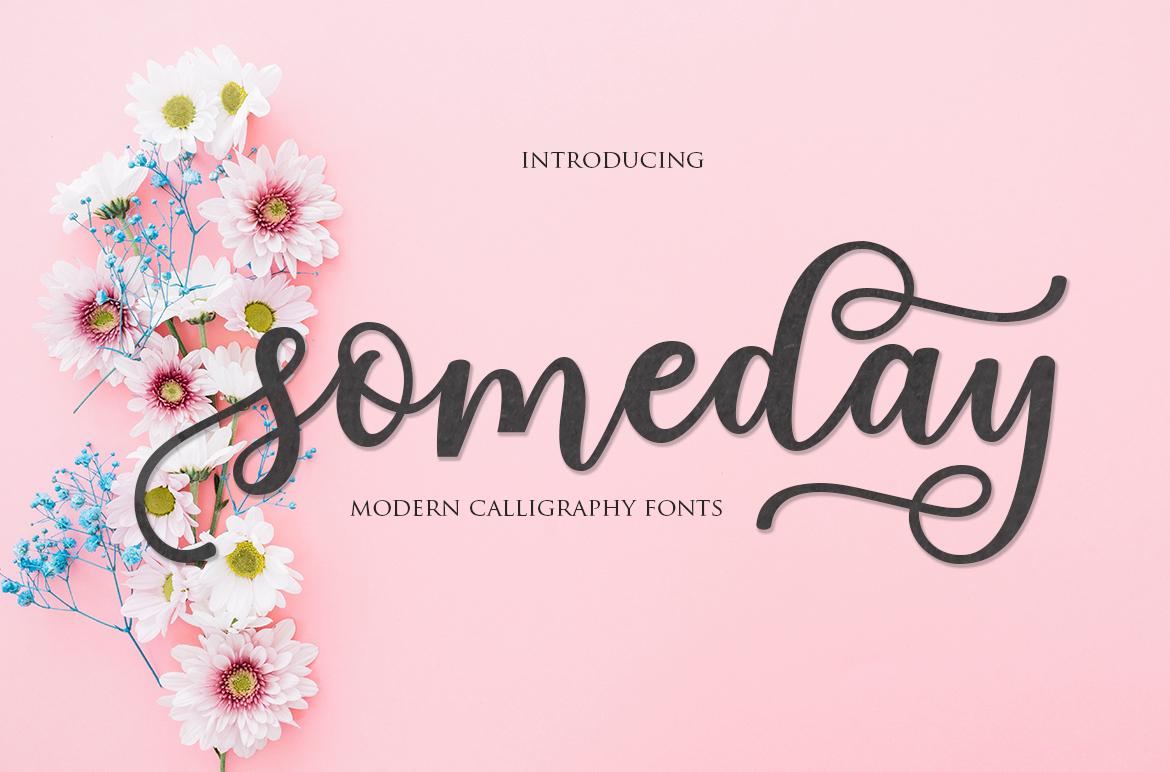 Someday Script Font
