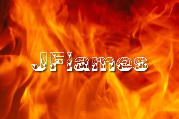 J Flames Font