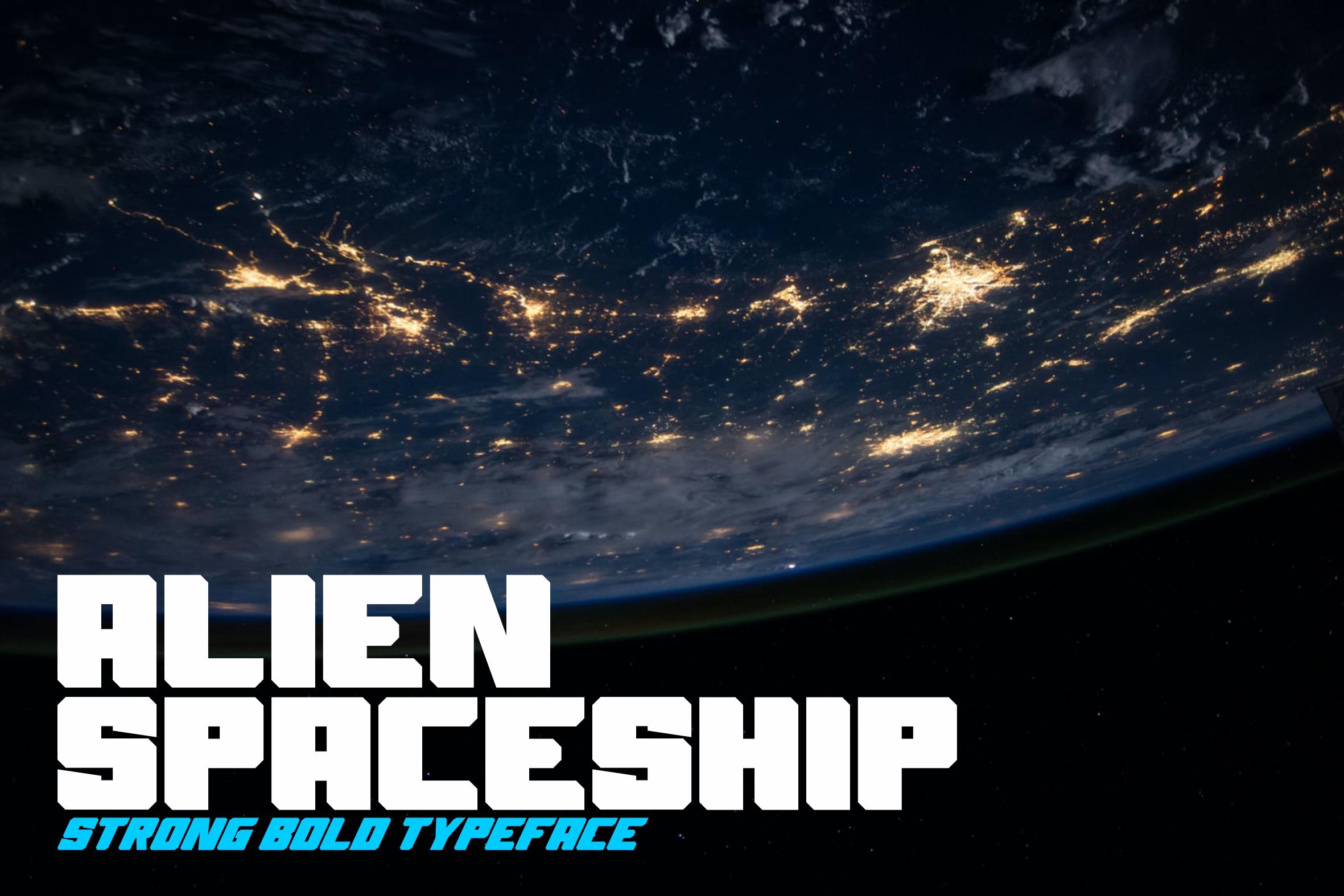 Alien Spaceship Font