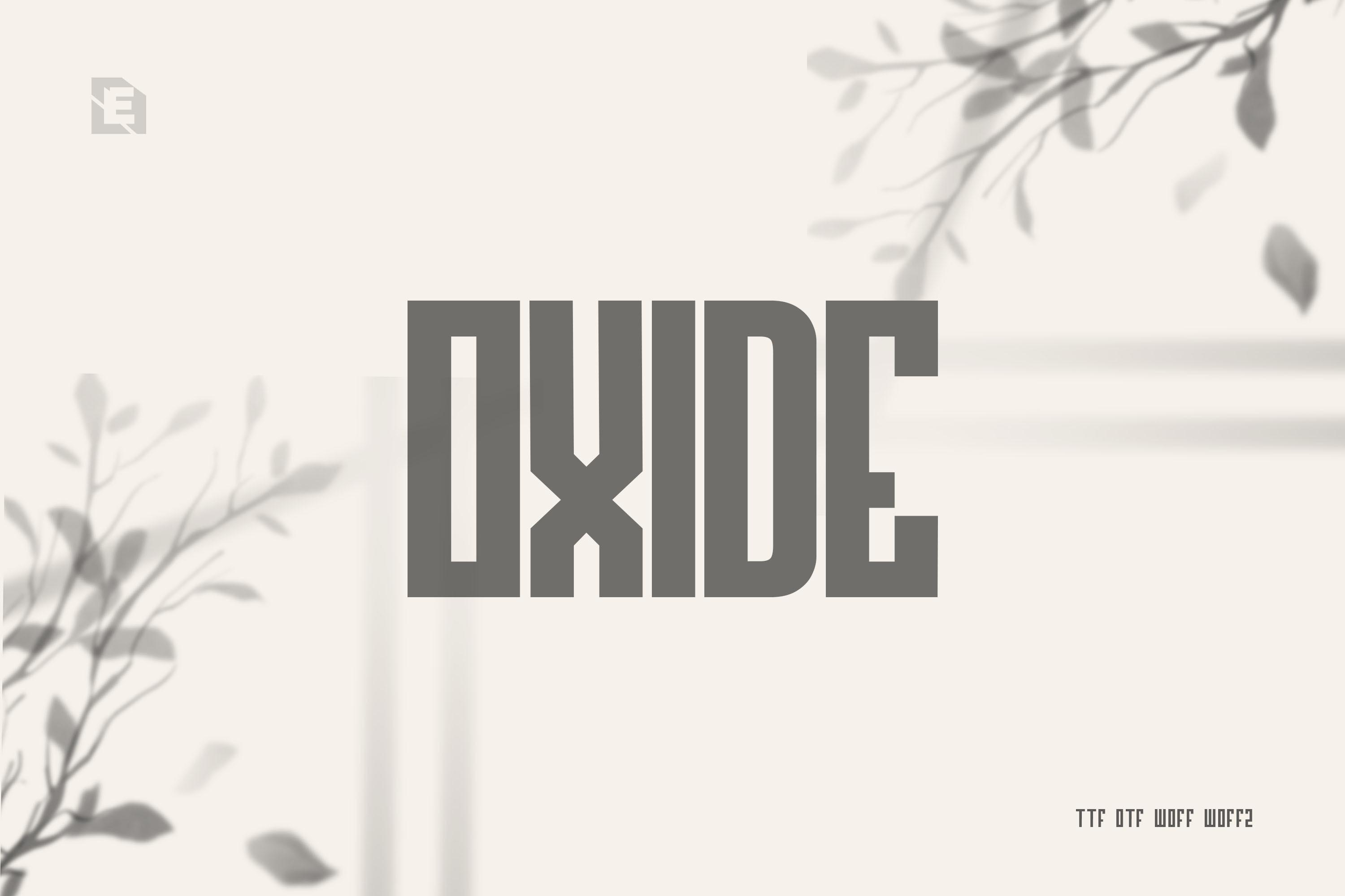 Oxide Font