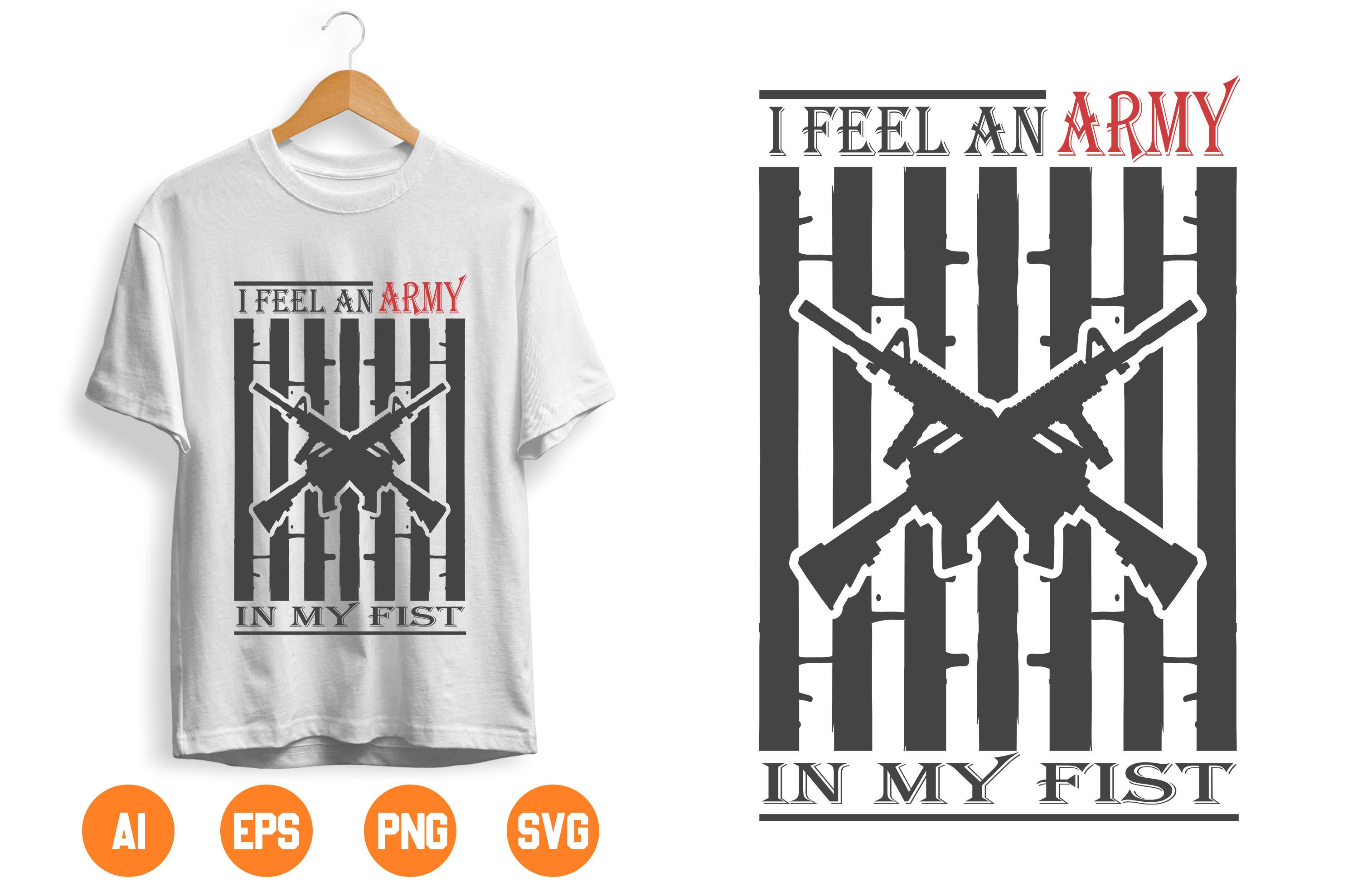 USA Army T-shirt Design 217