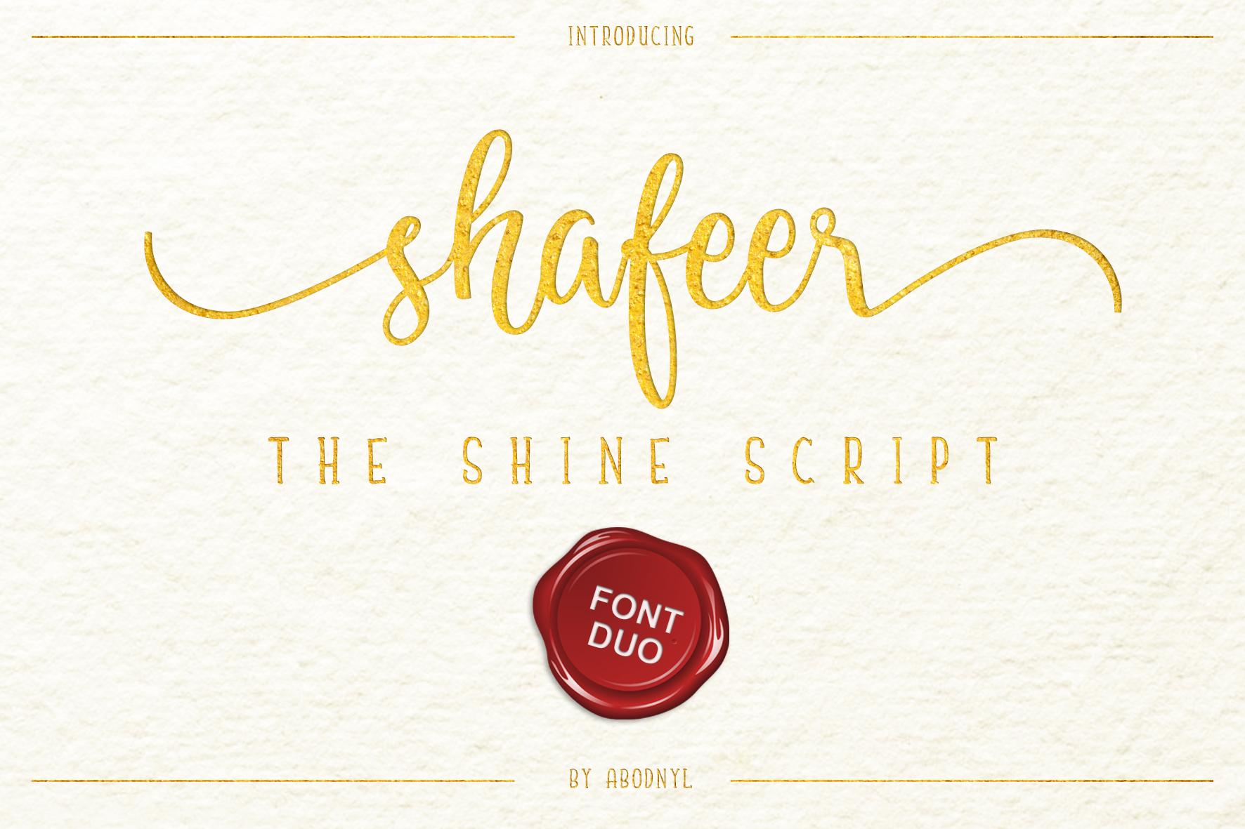 Shafeer Duo Font