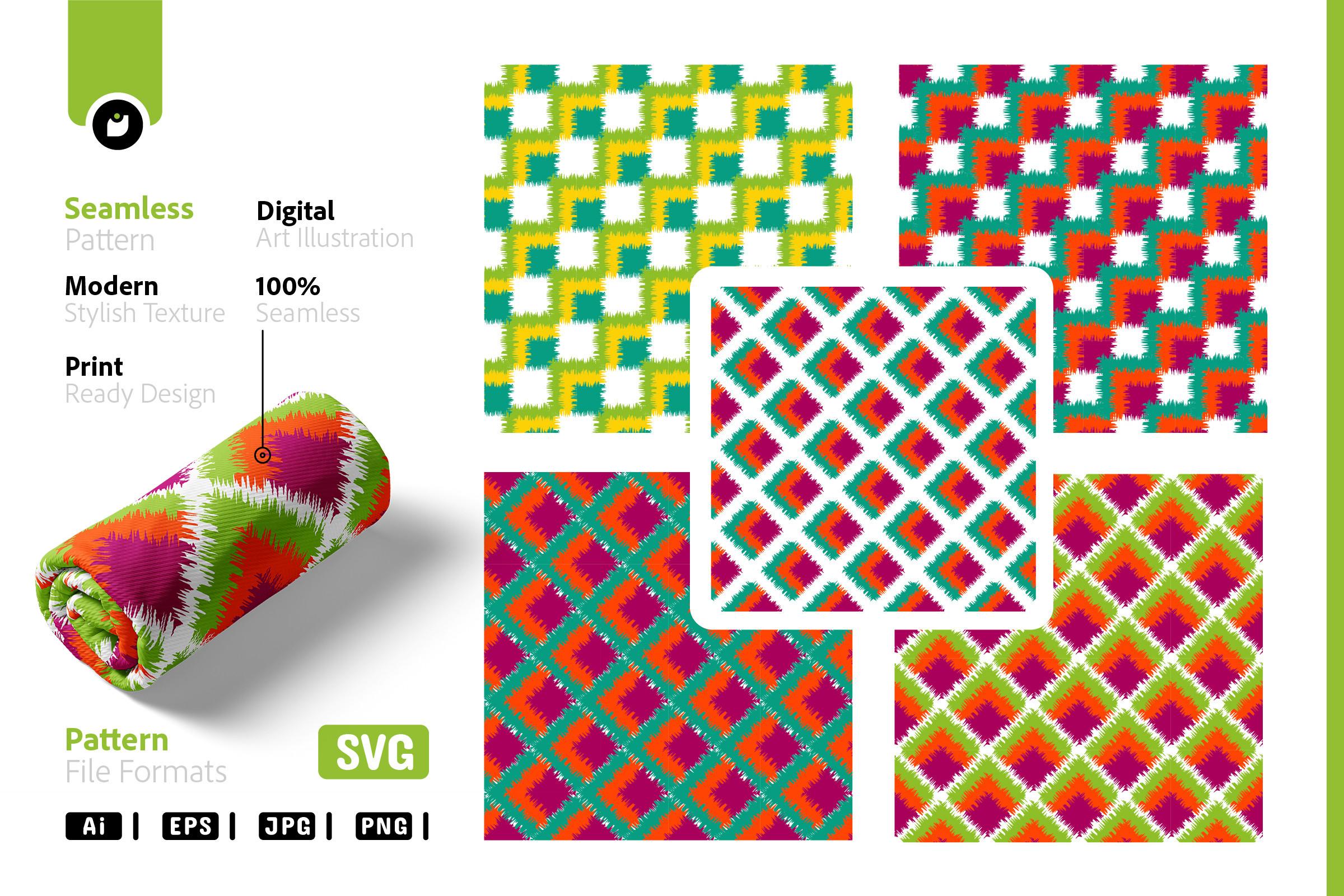 Geometric Seamless Pattern Pack V-04