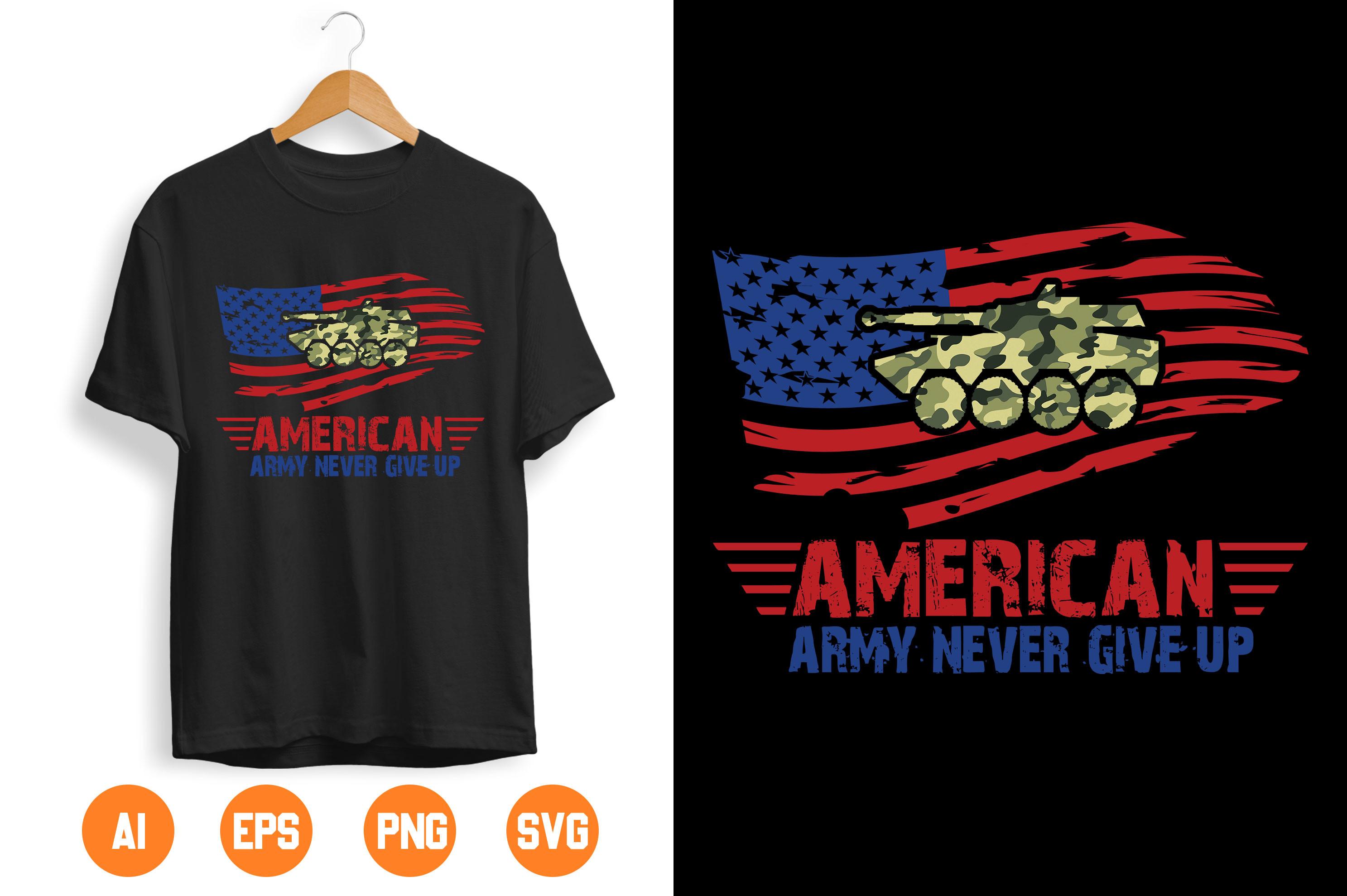 USA Army T-shirt Design 166