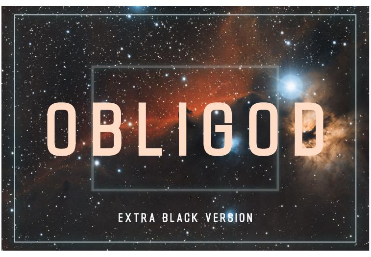 Obligod Extra Black Font