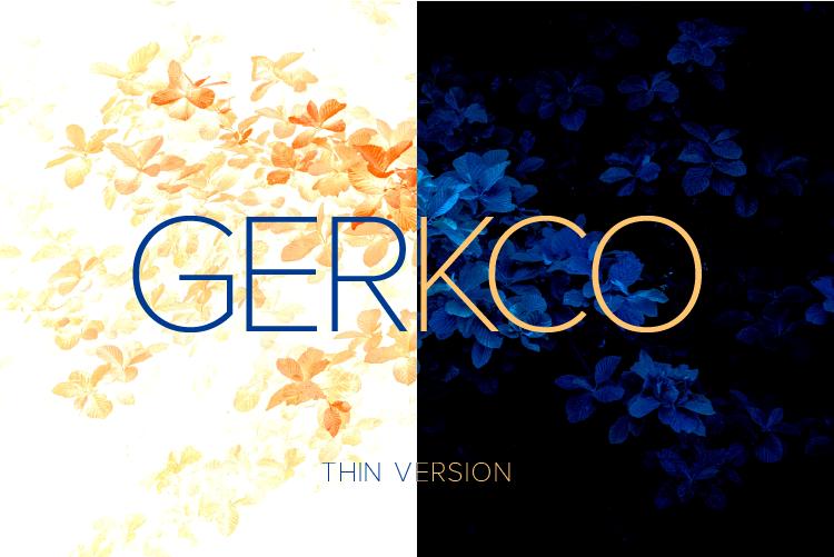 Gerkco Thin Font