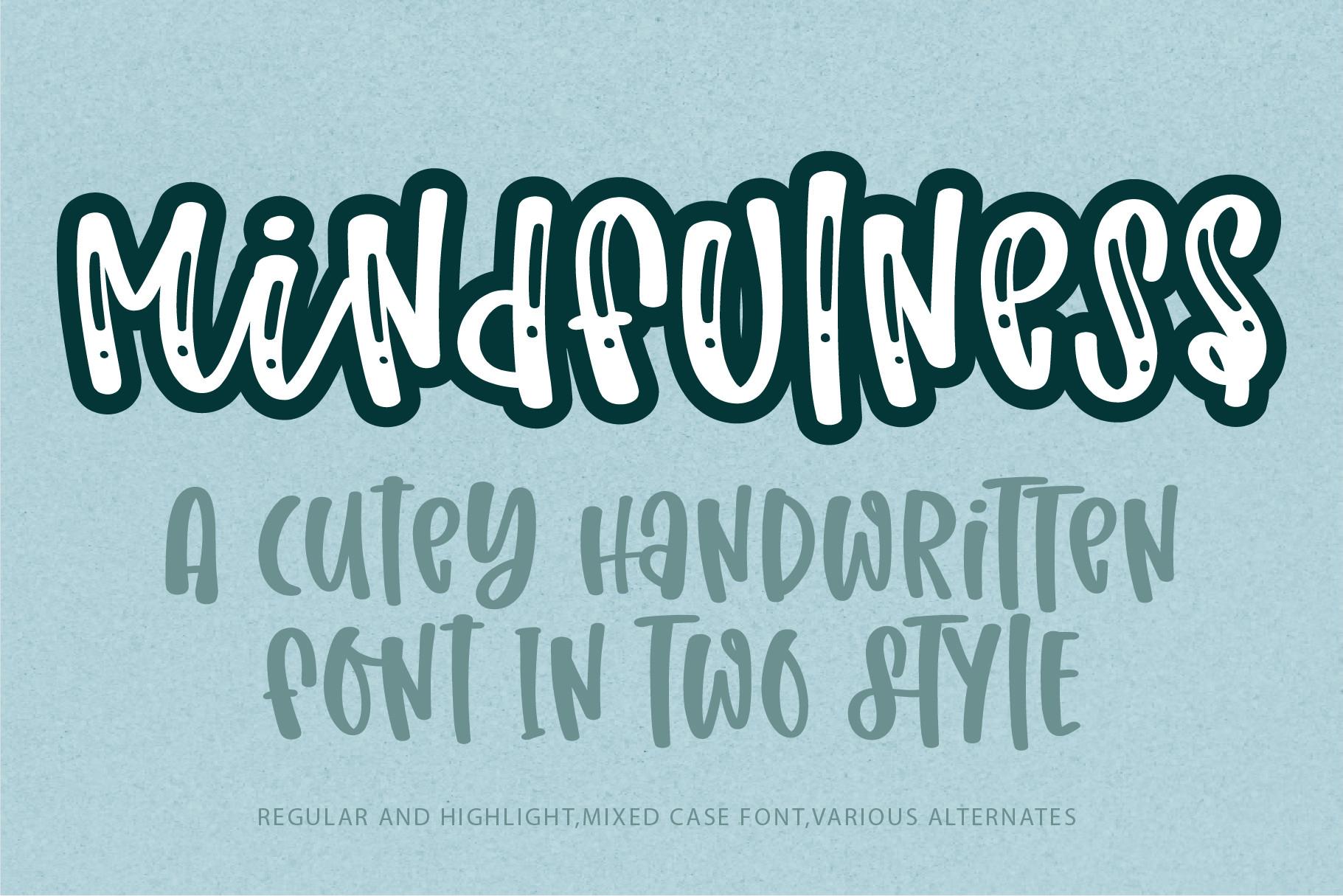 Mindfulness Font