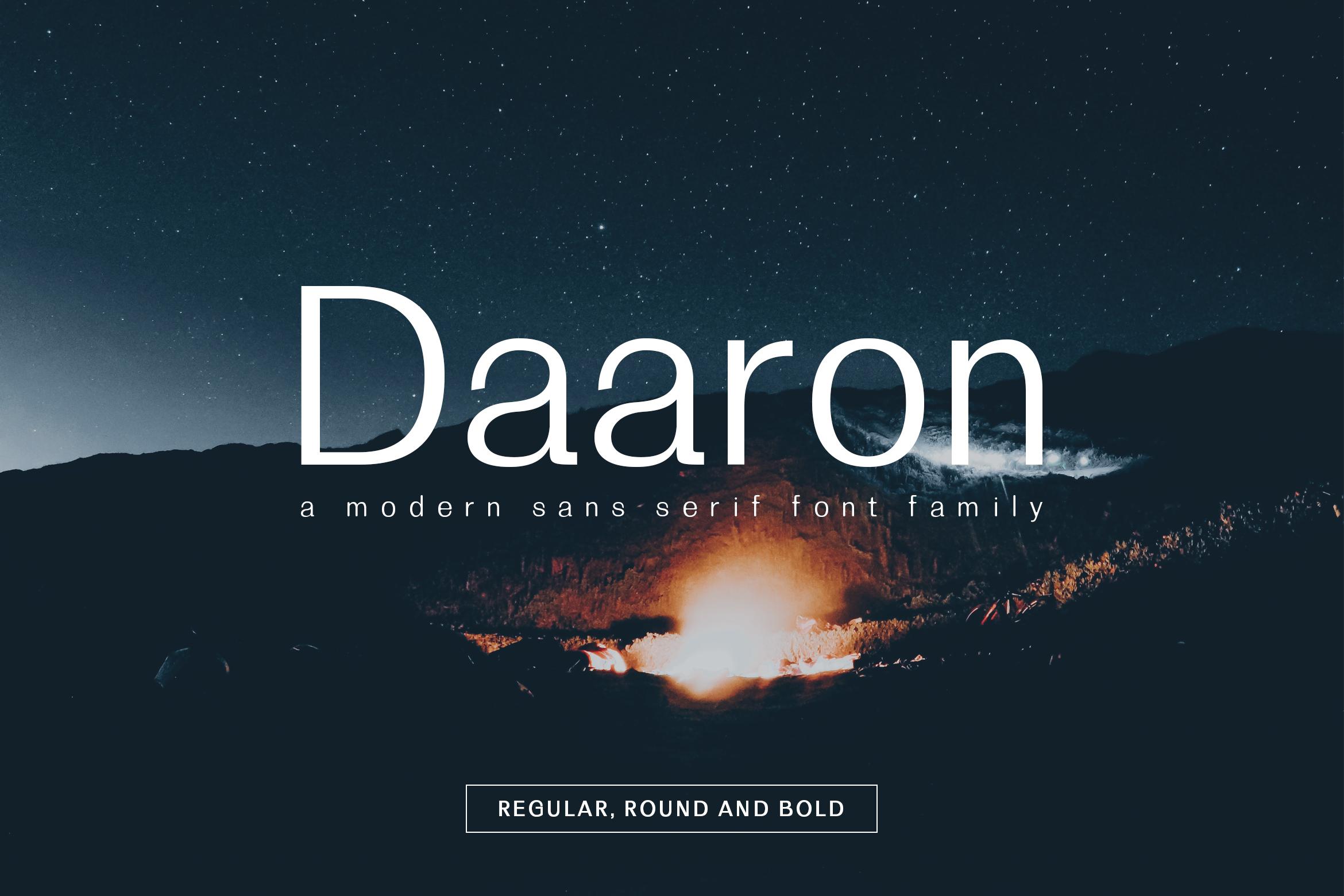 Daaron Family Font