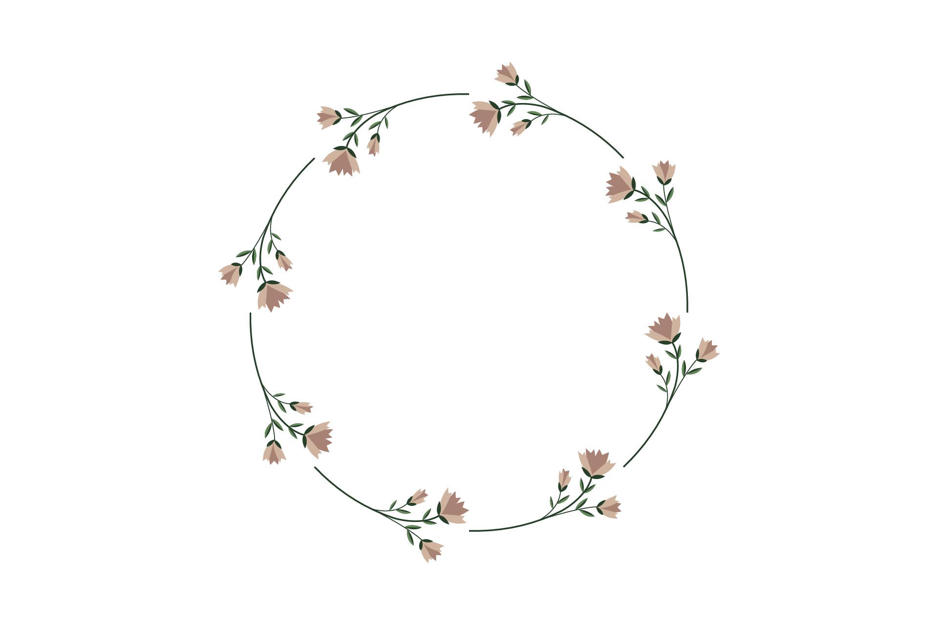 Classical Flowers Frame Art Beauty