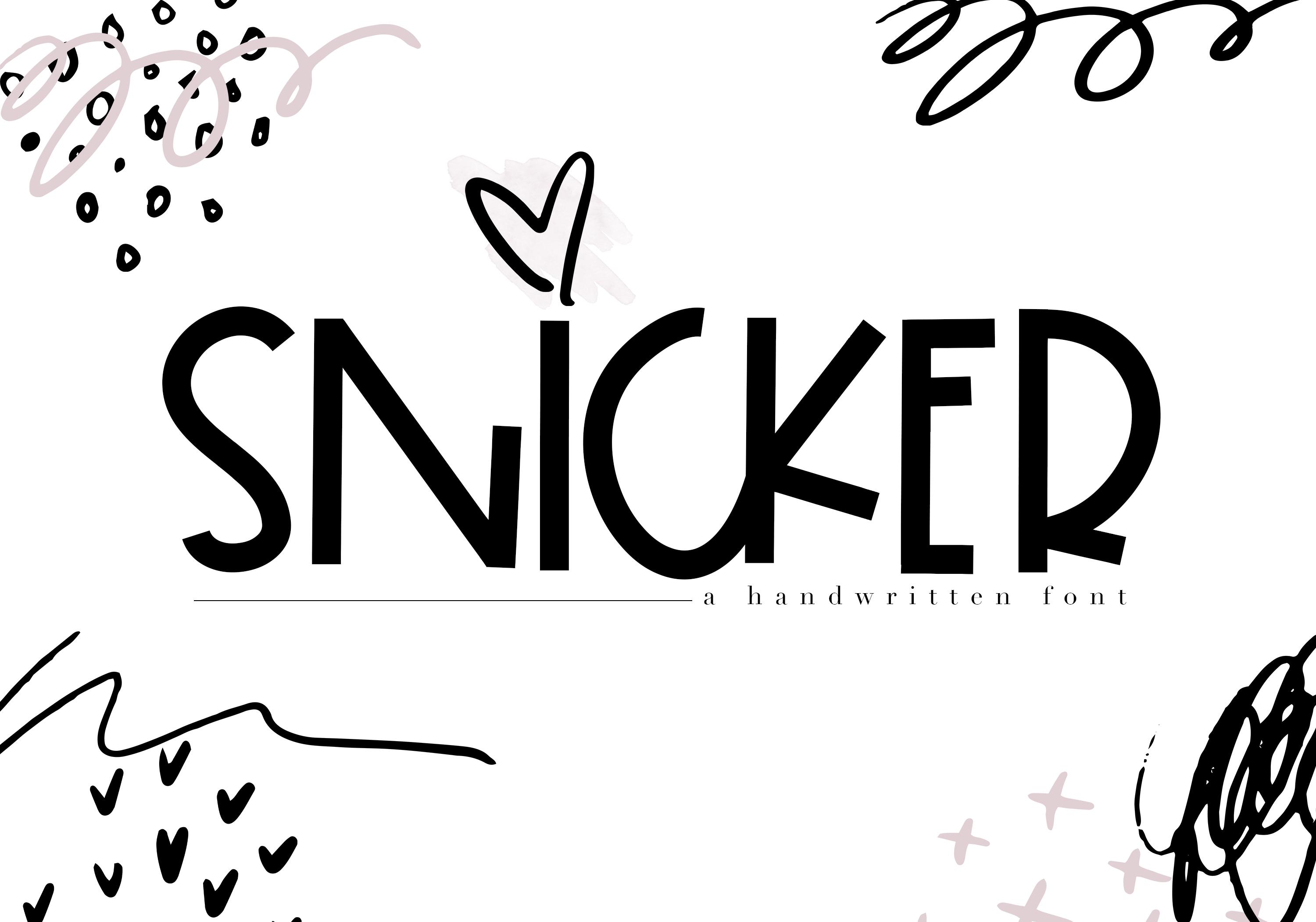 Snicker Font