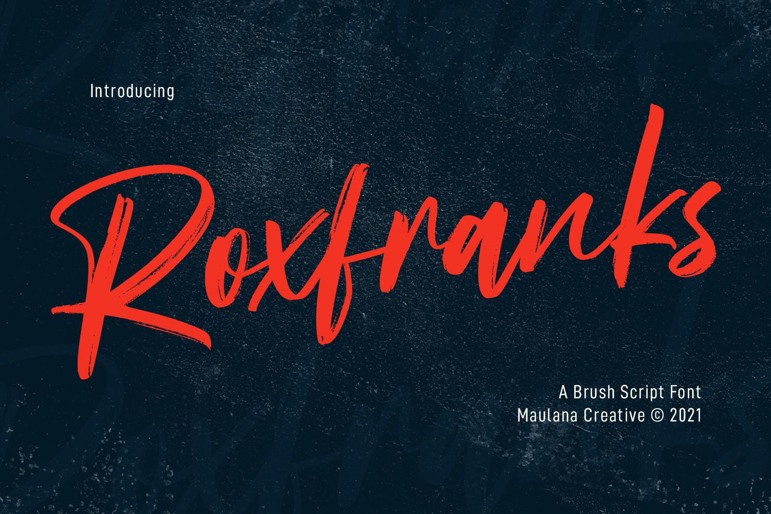 Roxfranks Font