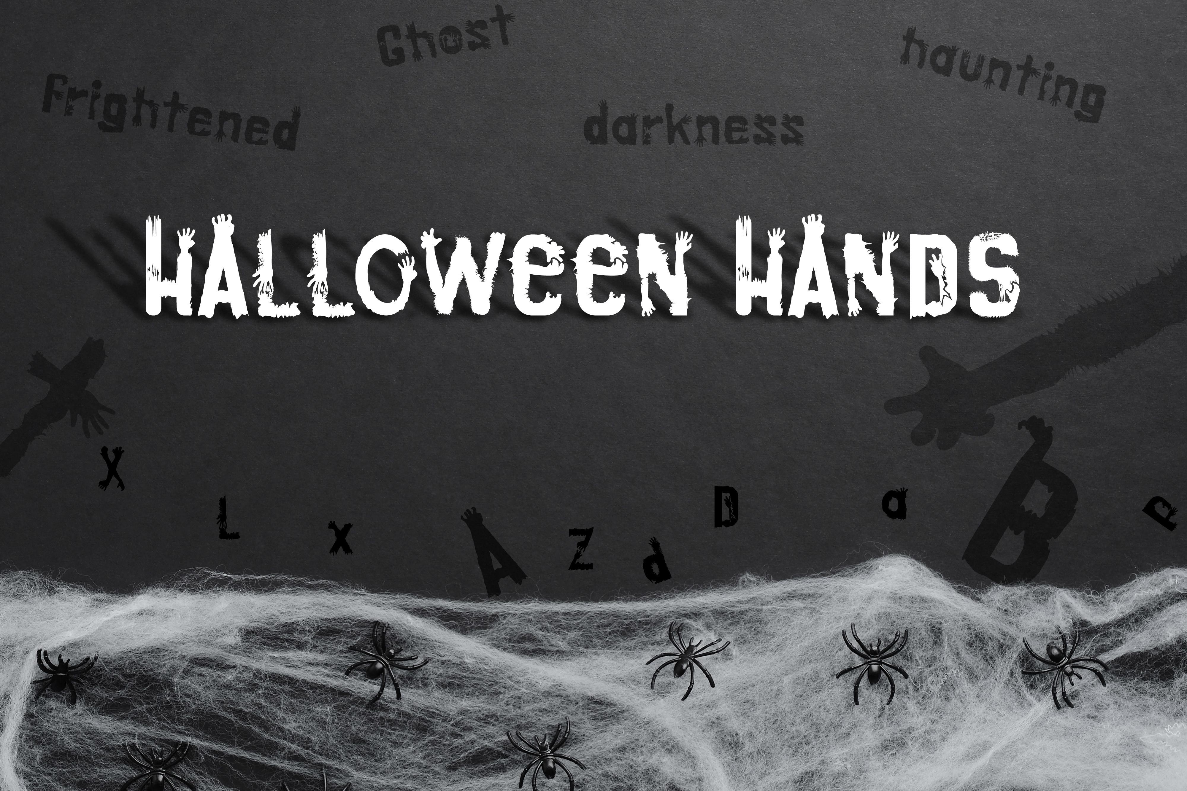 Halloween Hands Font