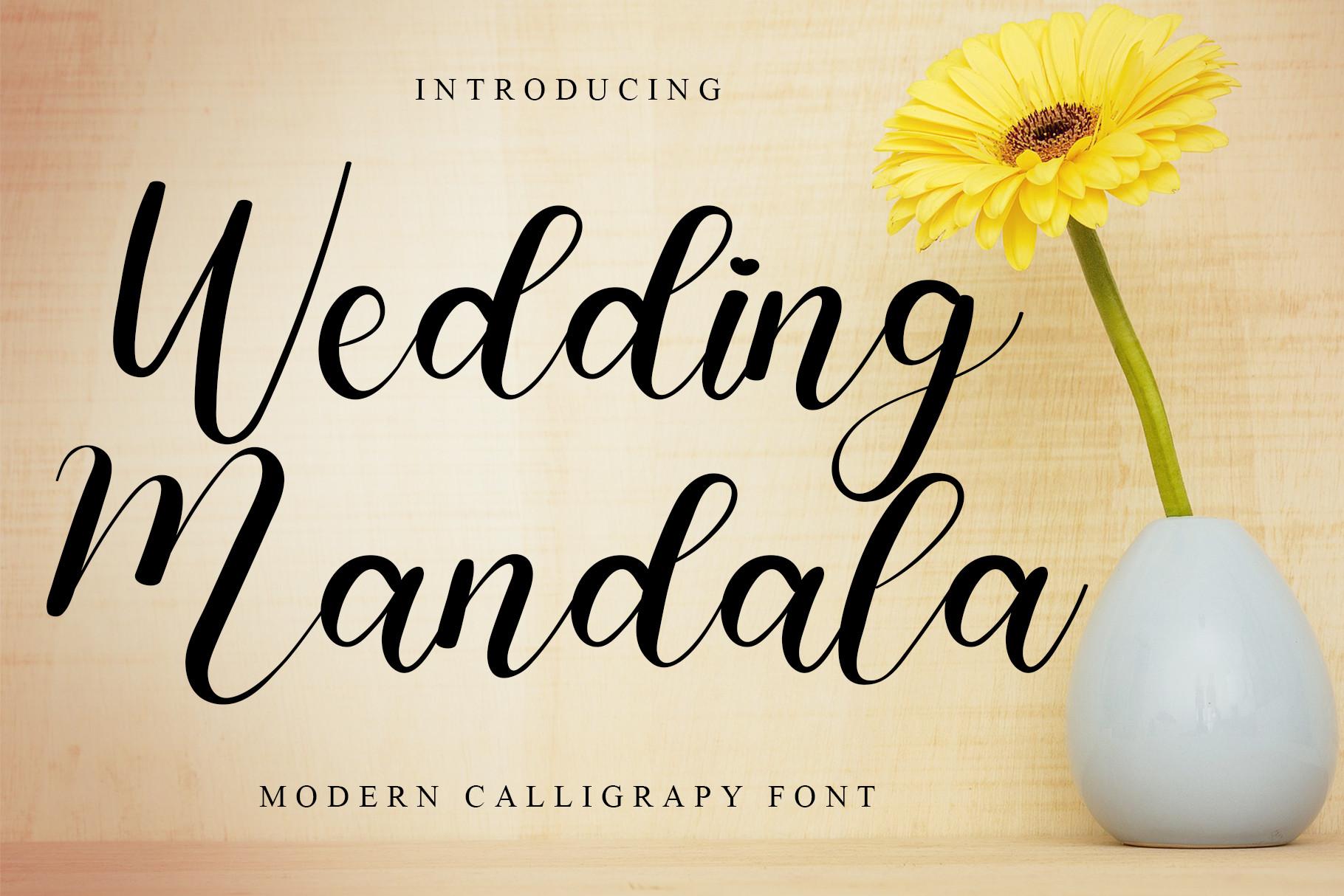Wedding Mandala Font