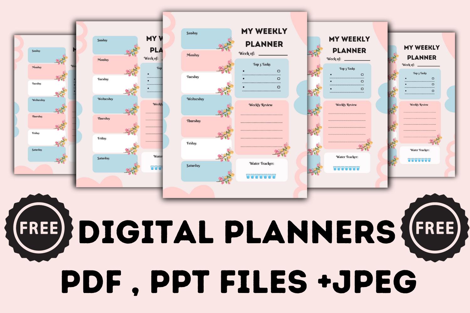 Planner Weekly KDP Interior
