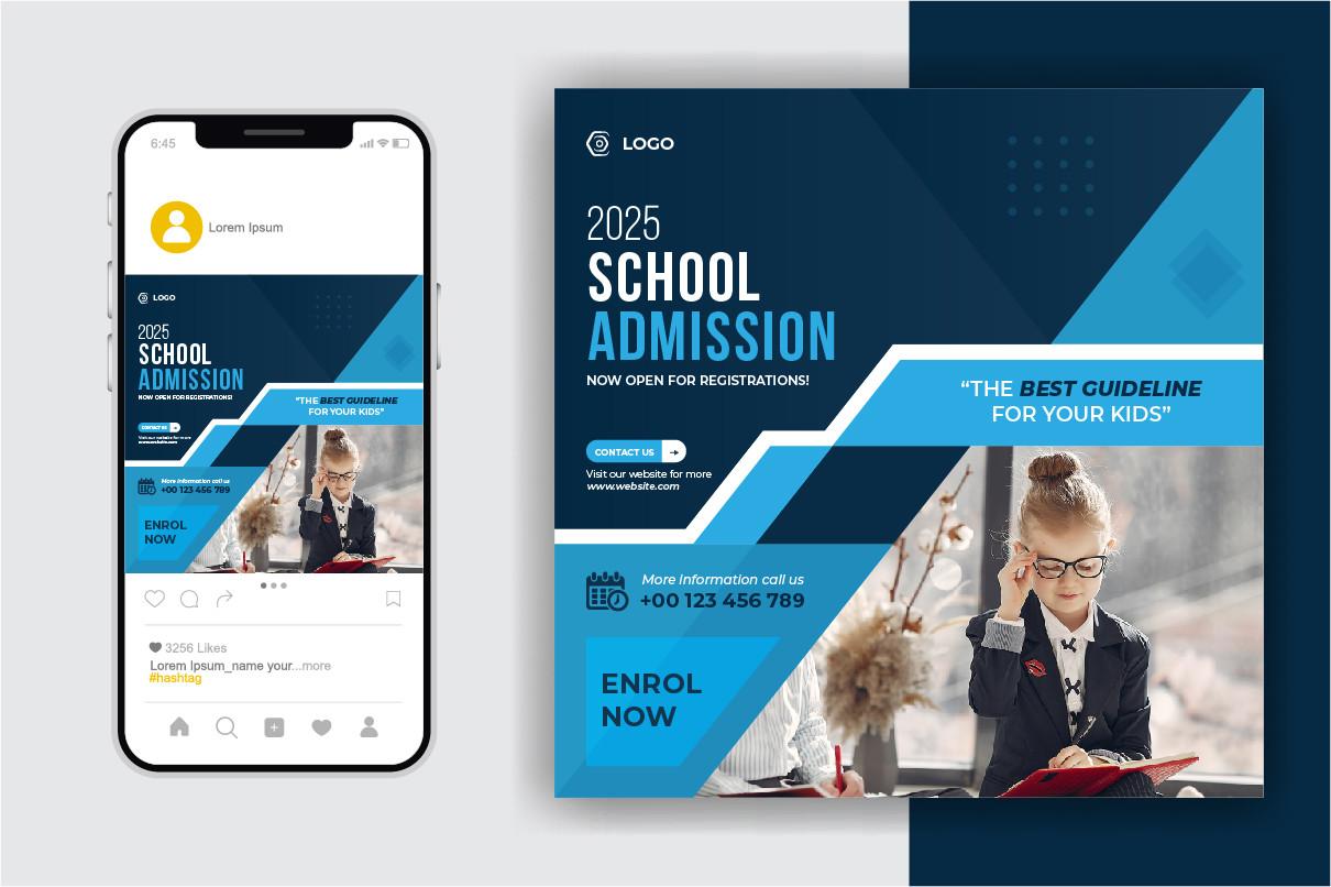 School Admission Social Media Template