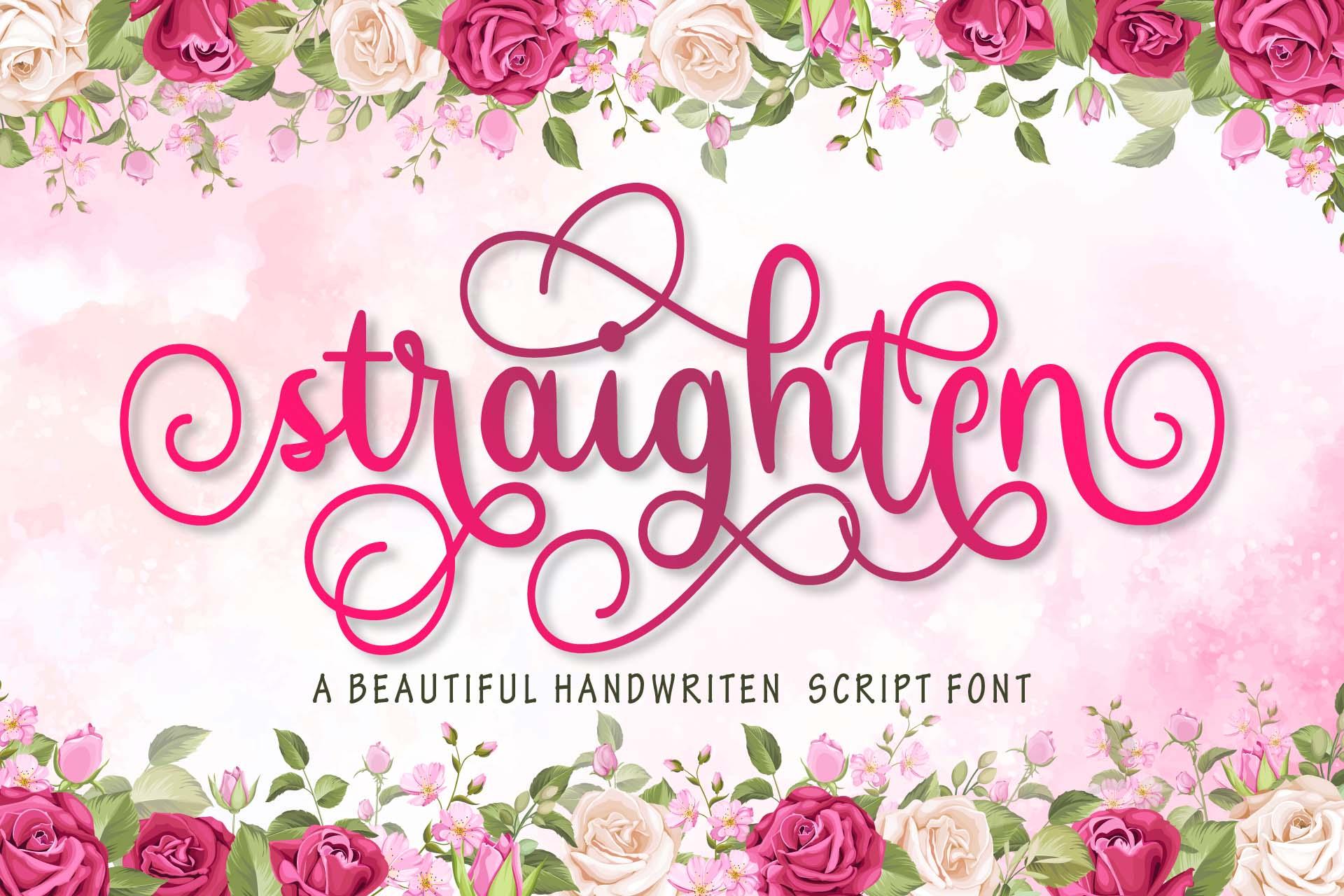 Straighten Font