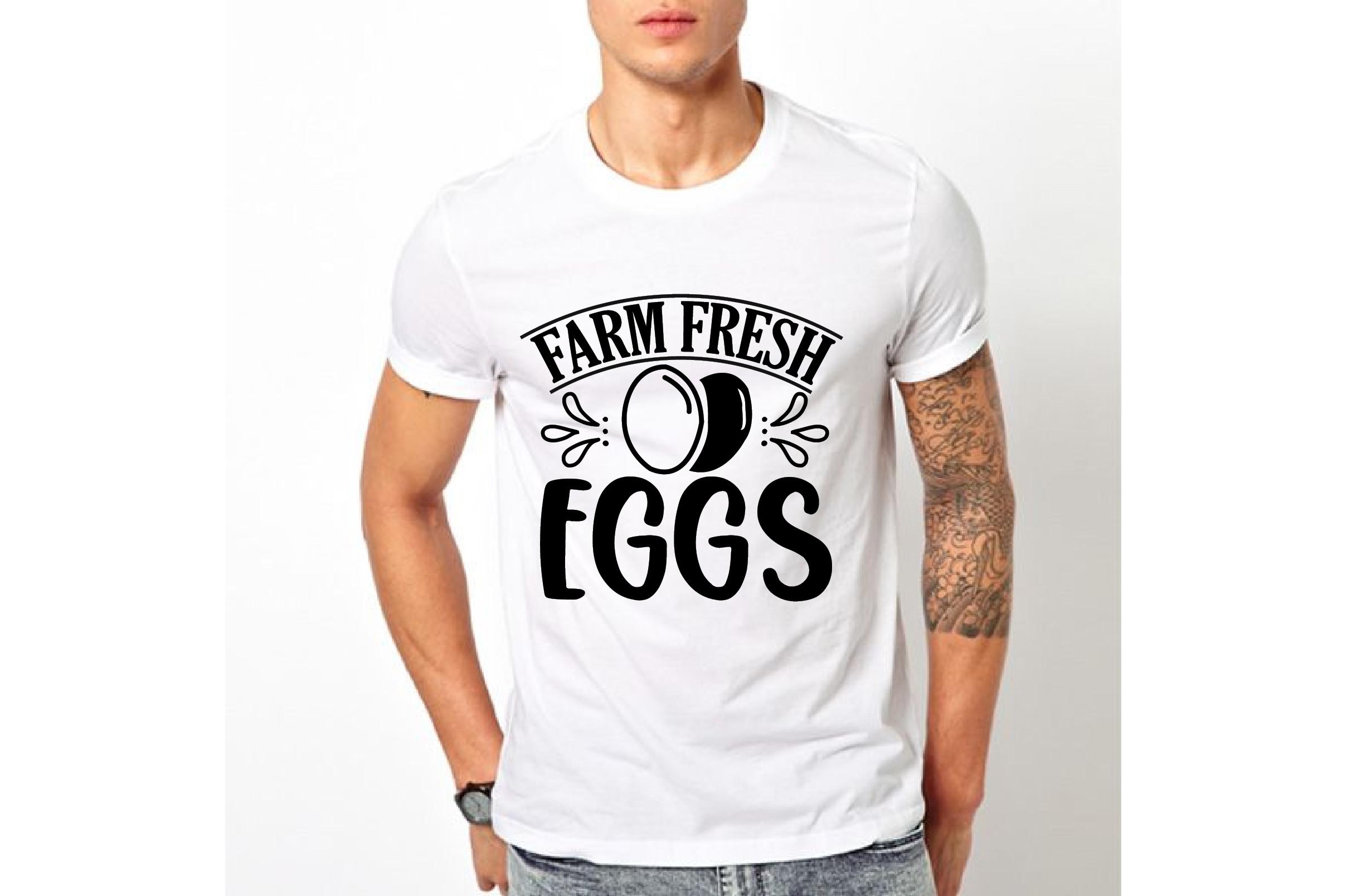 Farm Fresh Eggs T-shirt Design