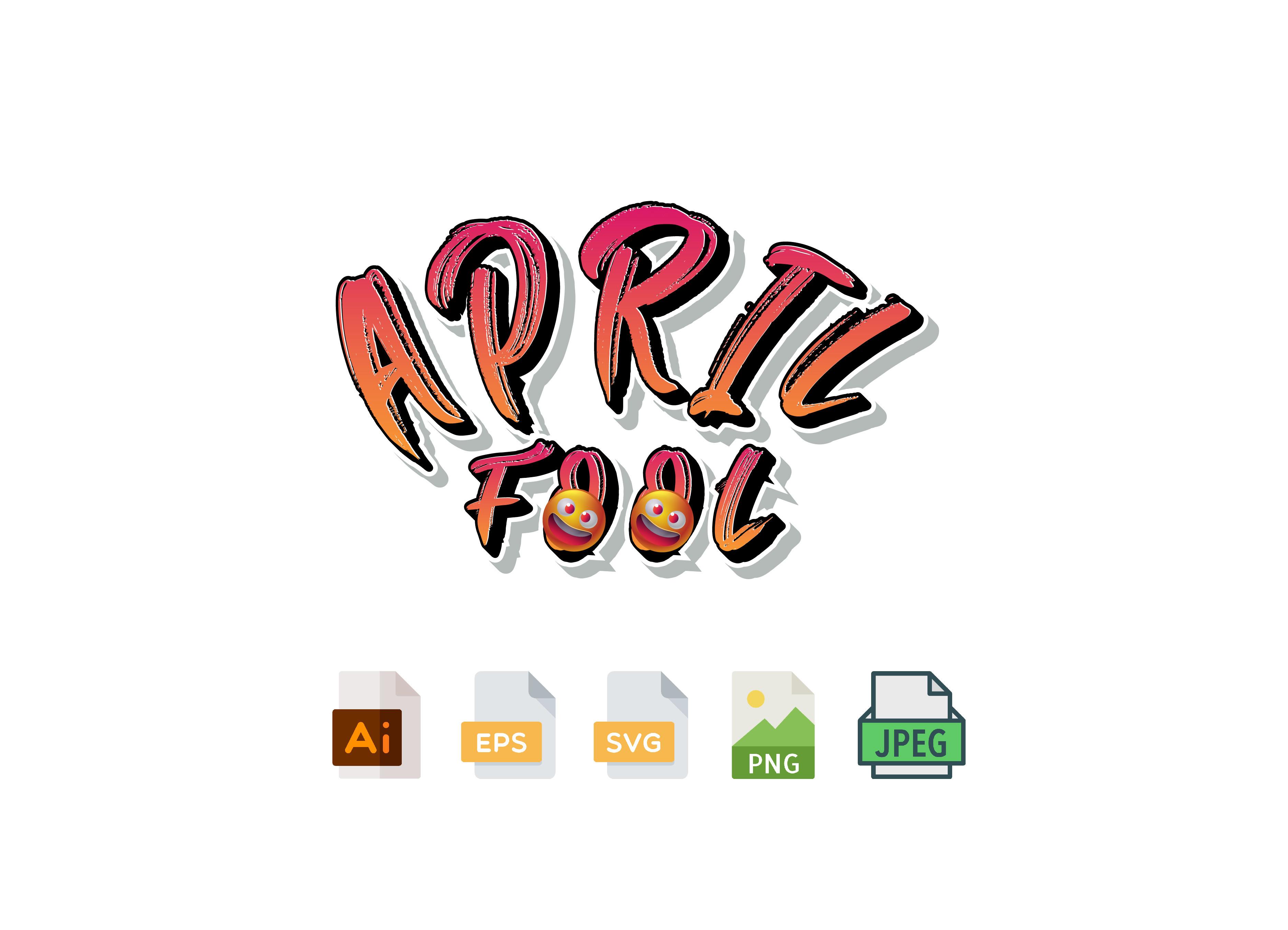April Fools Day Design SVG