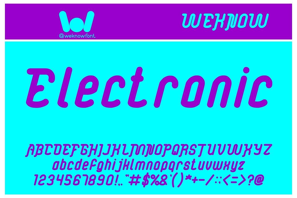 Electronic Font